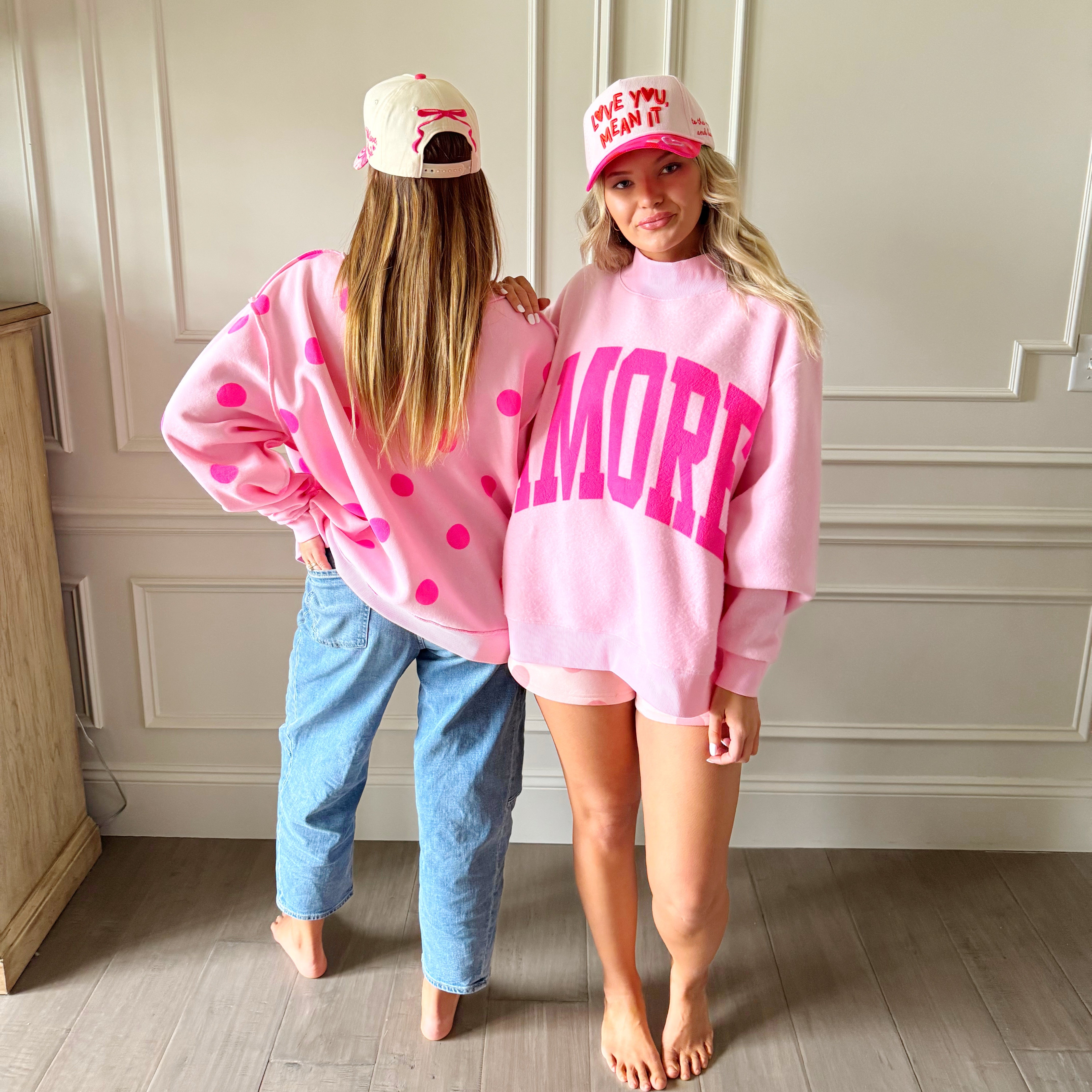 Amore 2-Sided Mock Sweatshirt