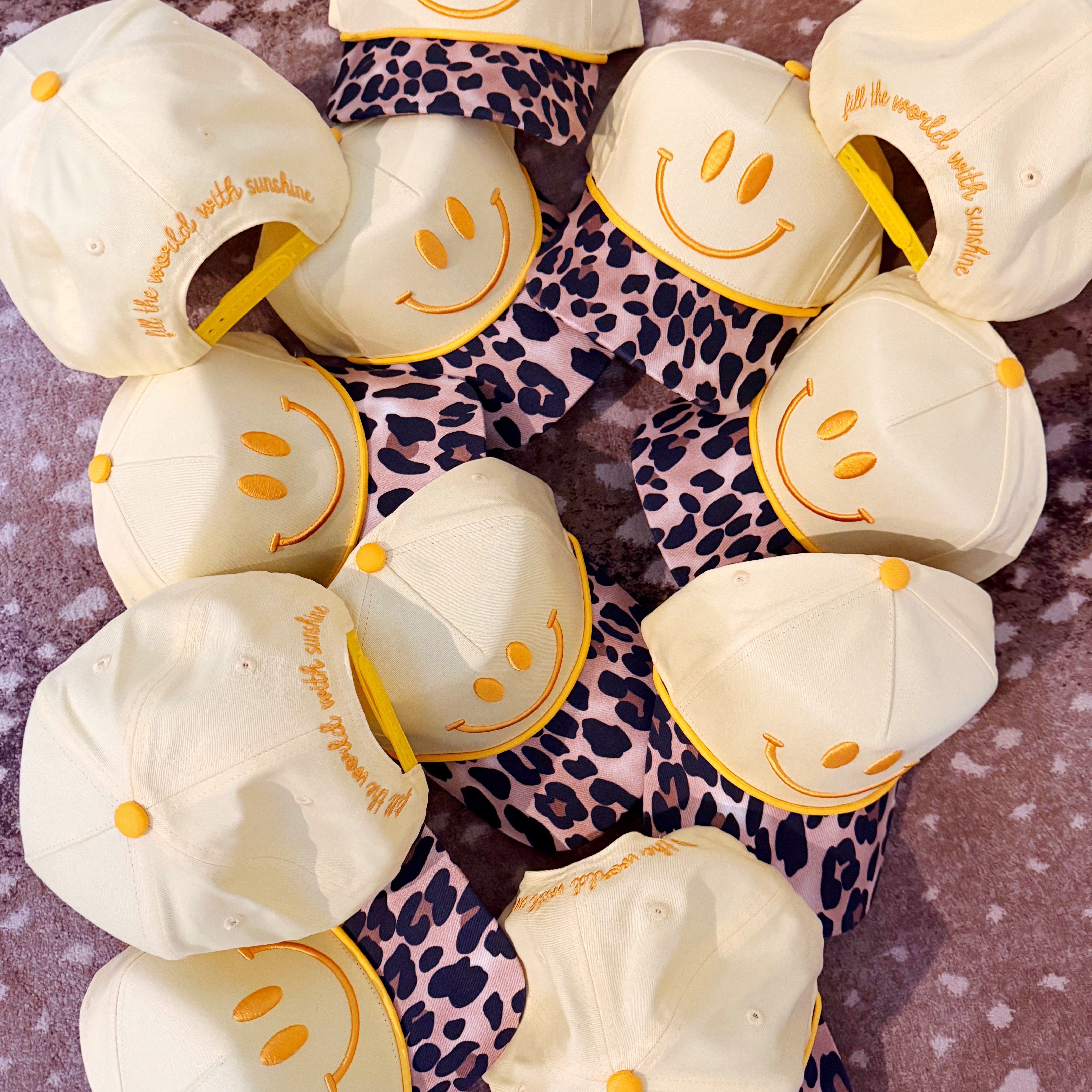 Fill the World with Sunshine Smiley Hat- Pre Order.