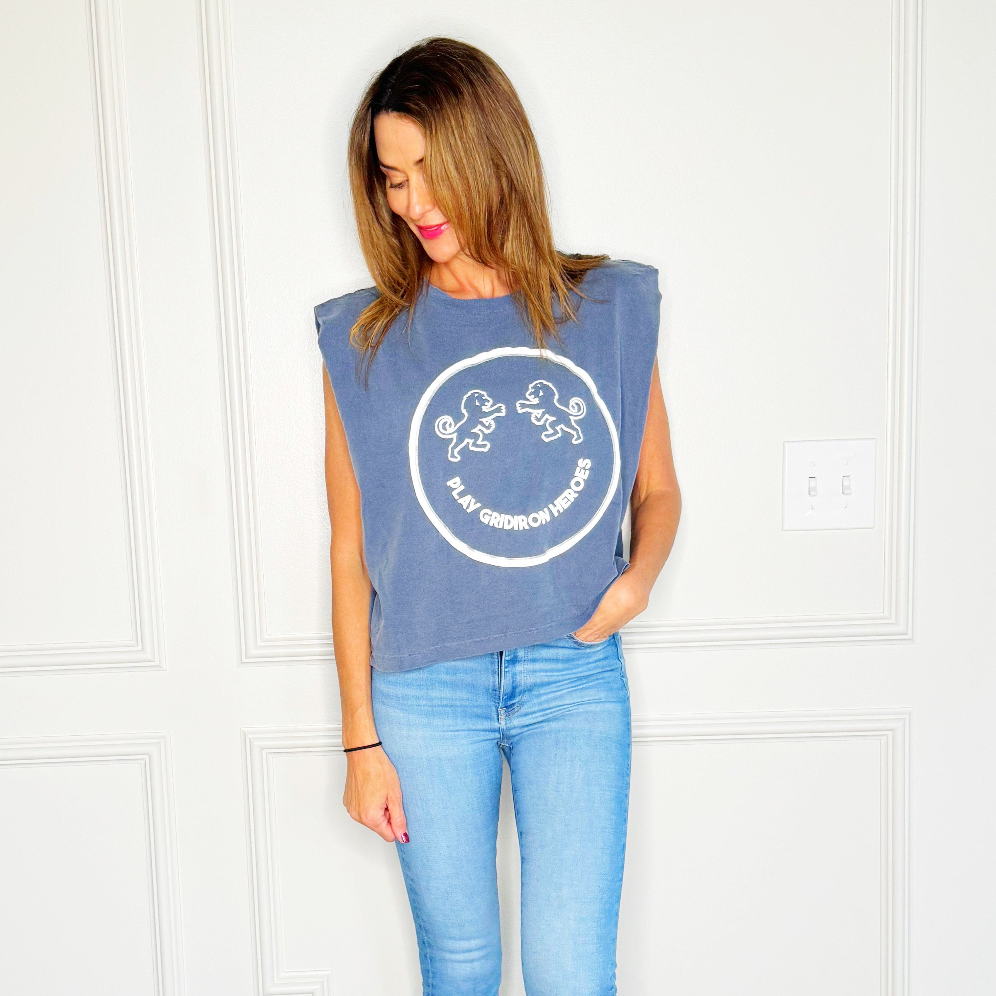 Puff Detroit Smiley Muscle Tee