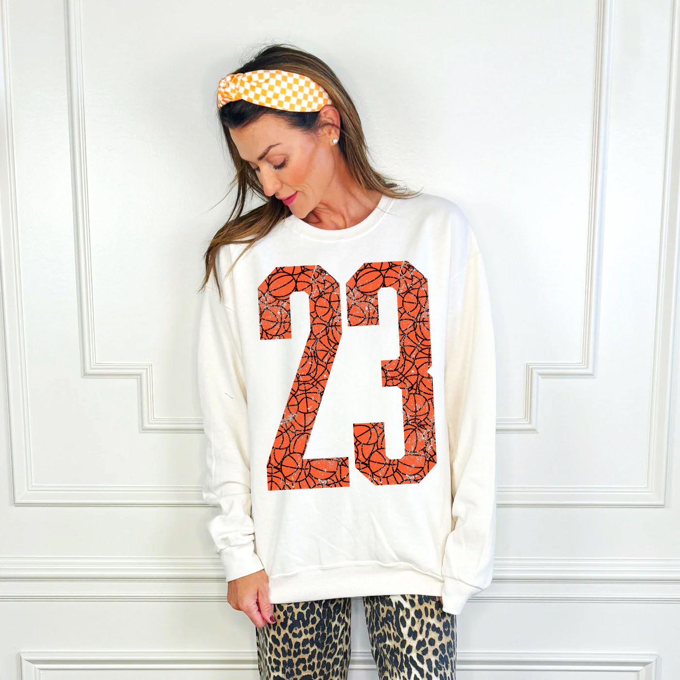 Custom Basketball Number Sweatshirt