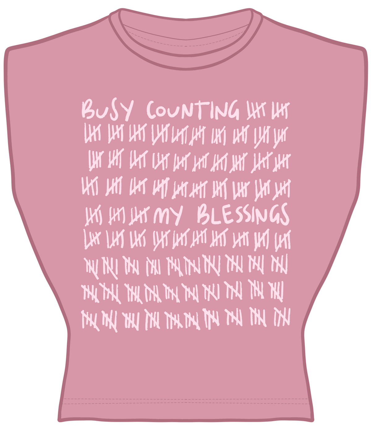 Busy Counting My Blessings Tank