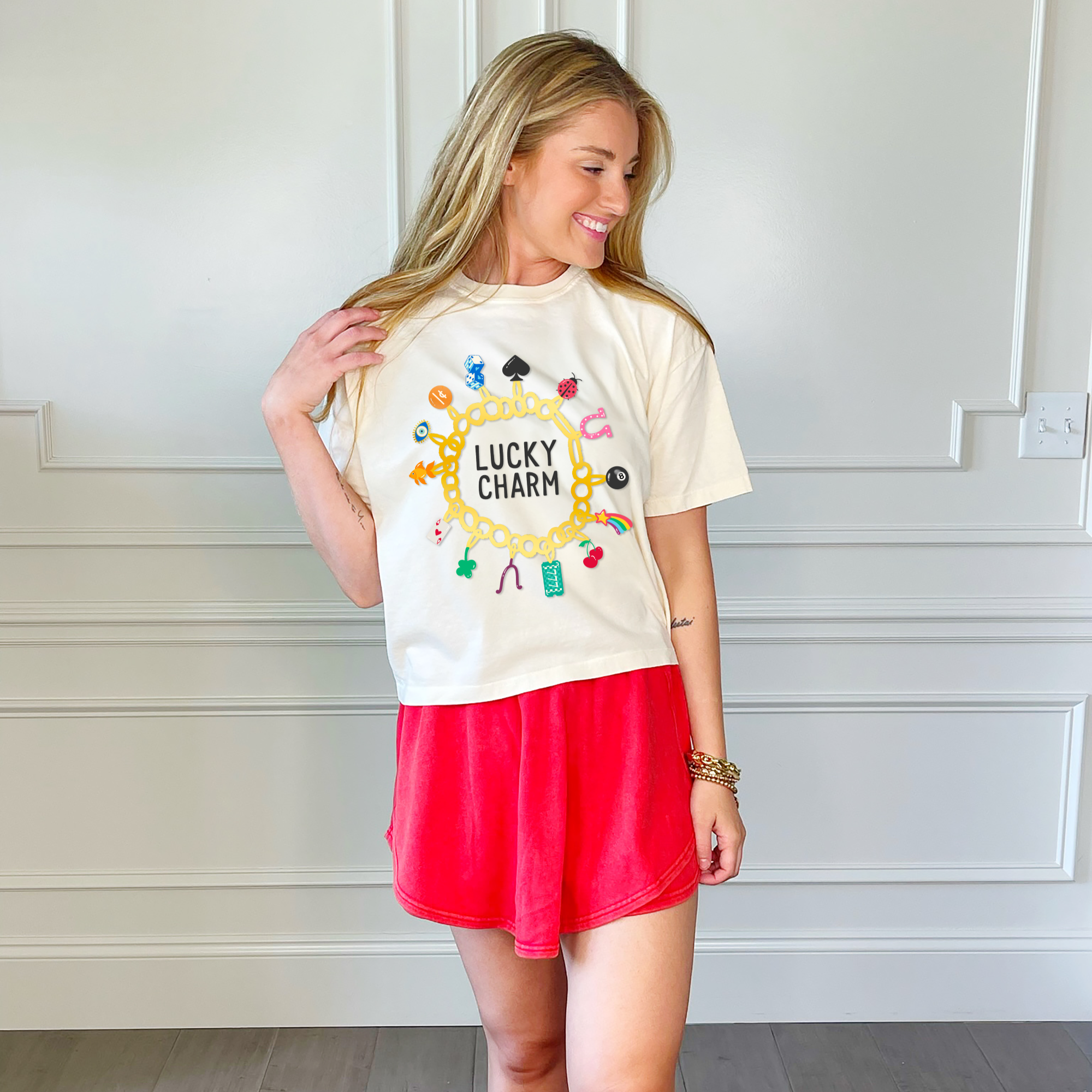 Lucky Charm Crop Tee