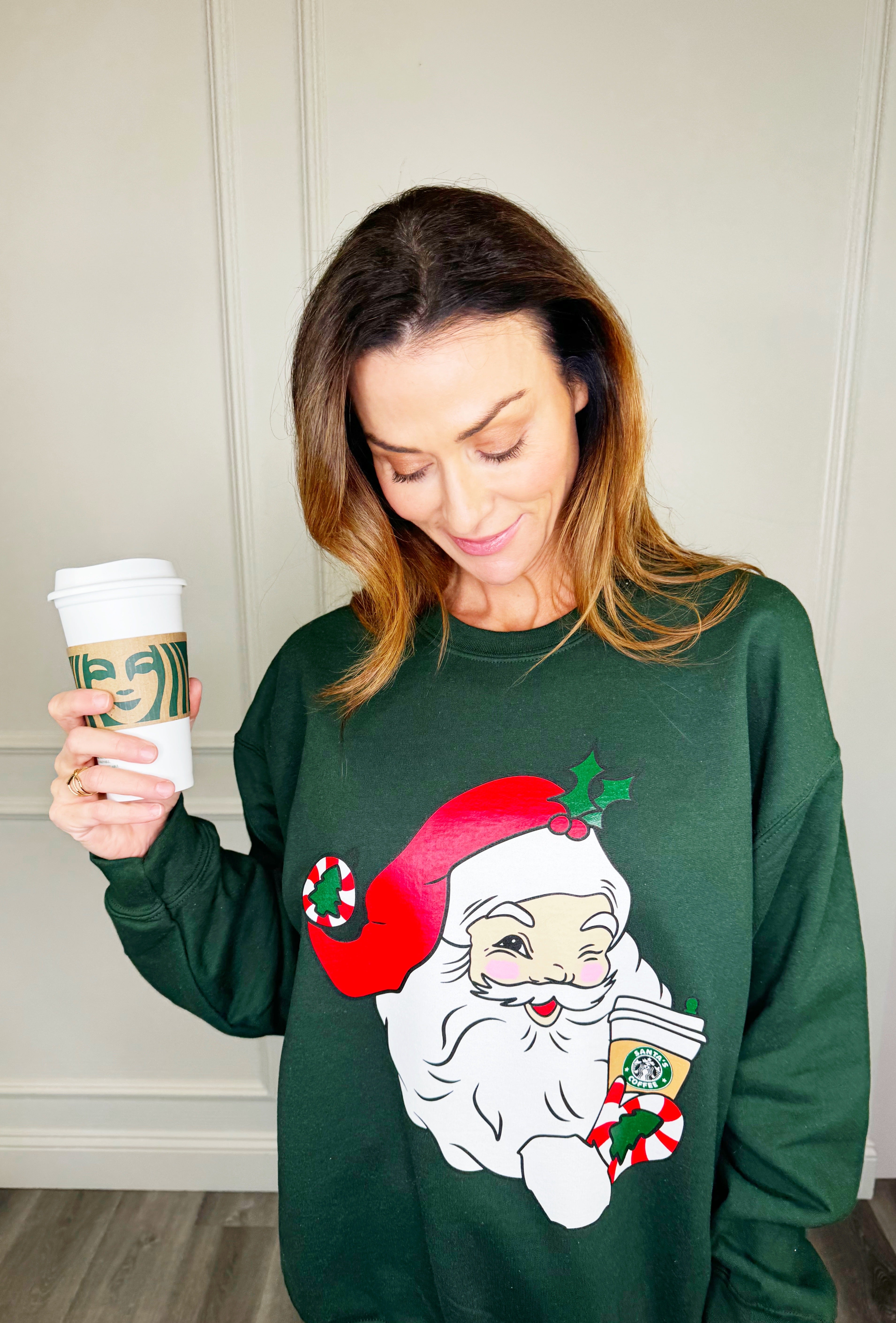 Coffee Santa Sweatshirt