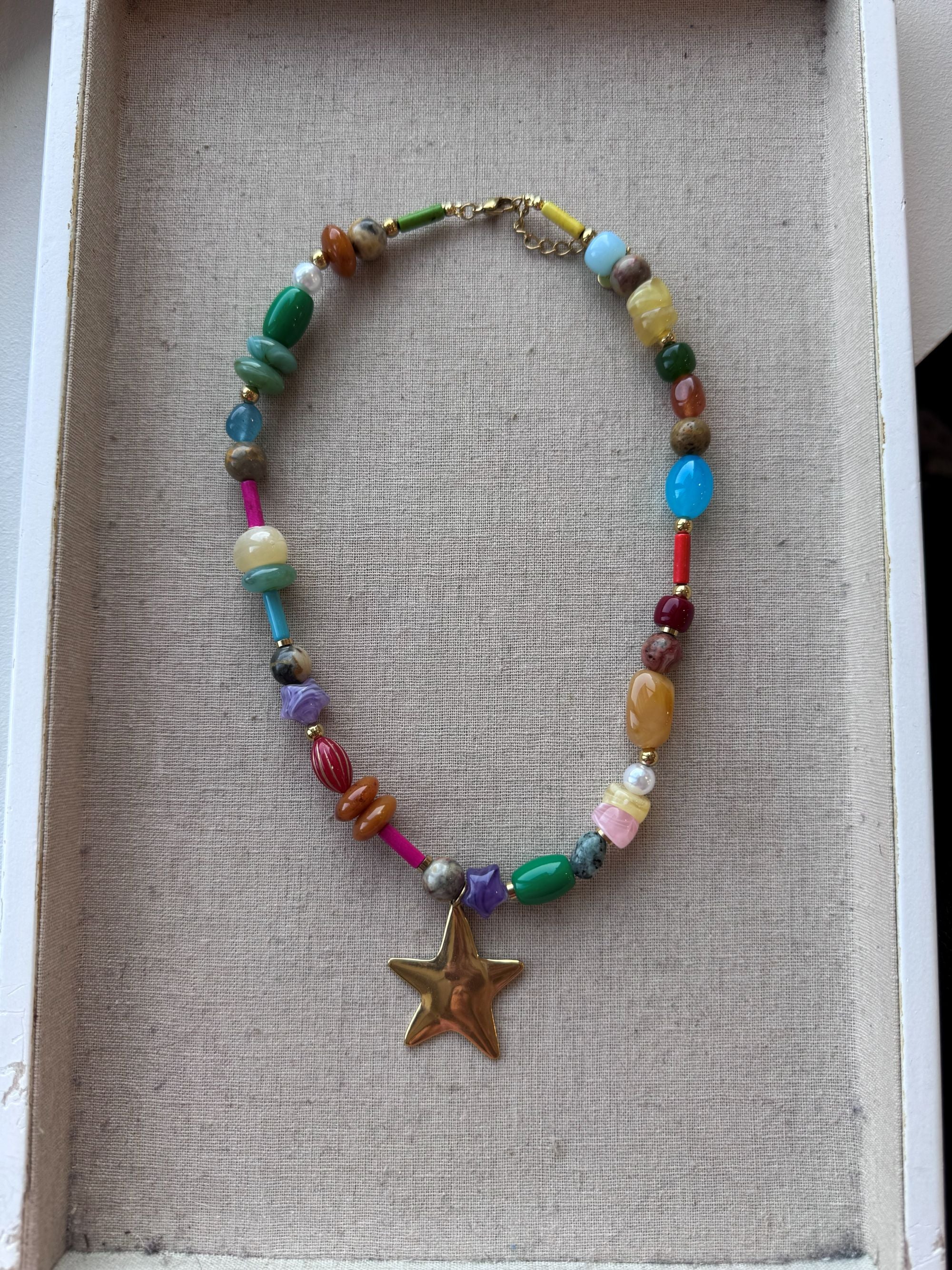 Star Gemstone Necklace