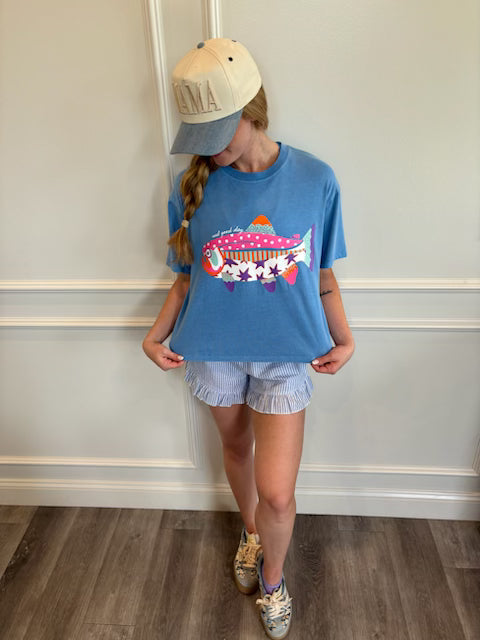 Reel Good Day Crop Tee