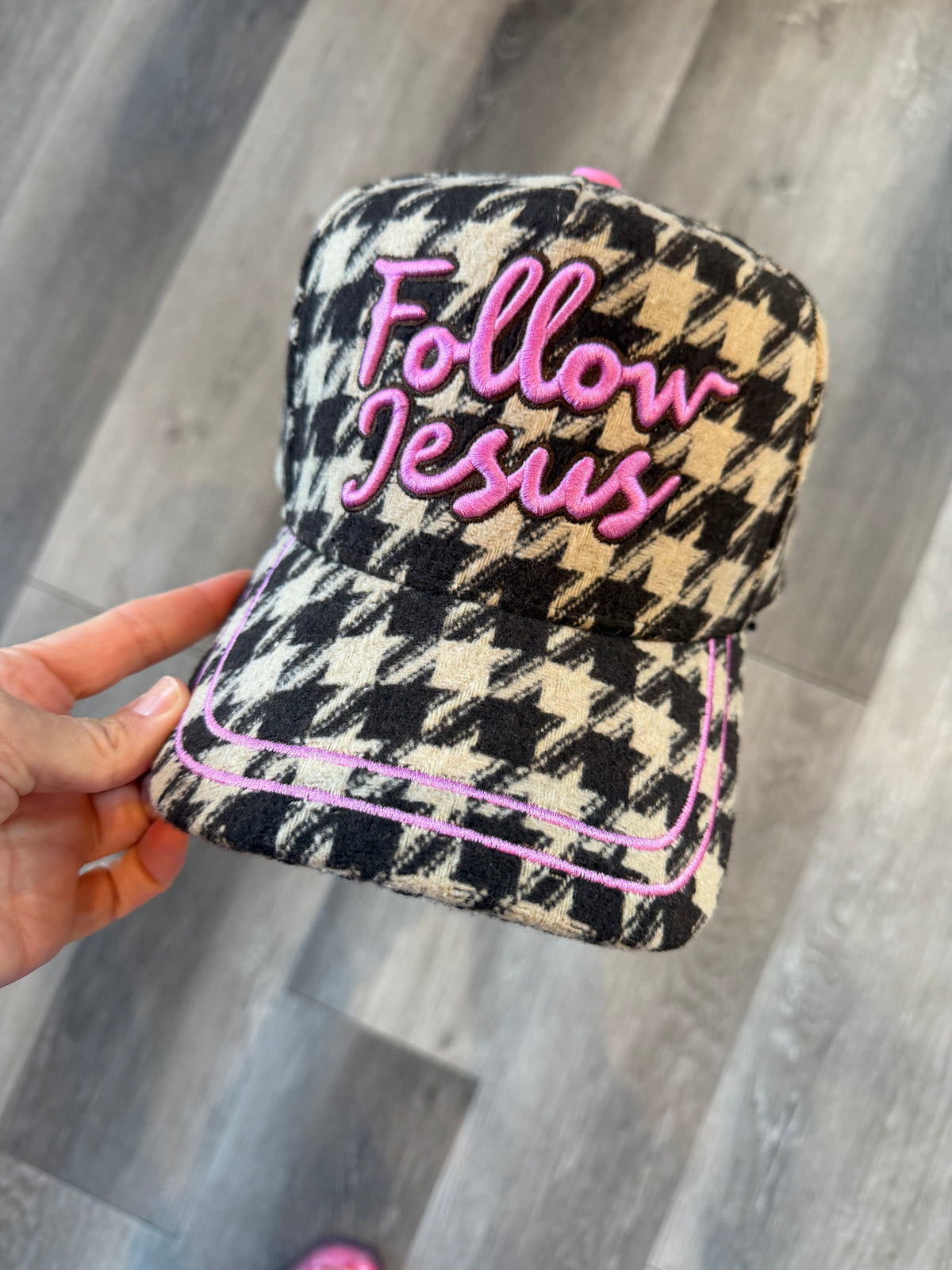 Follow Jesus Houndstooth - Pre-Sale Ships 10/6**
