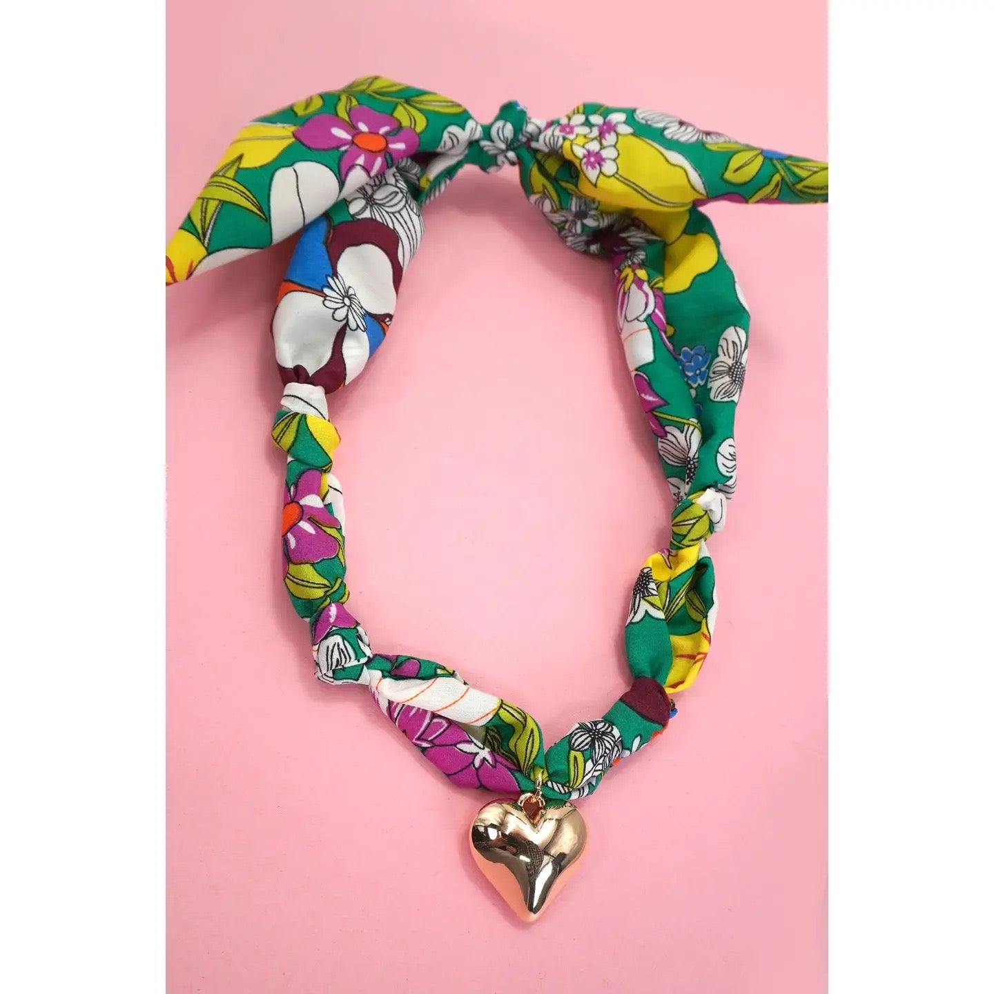 Scarf Heart Necklace