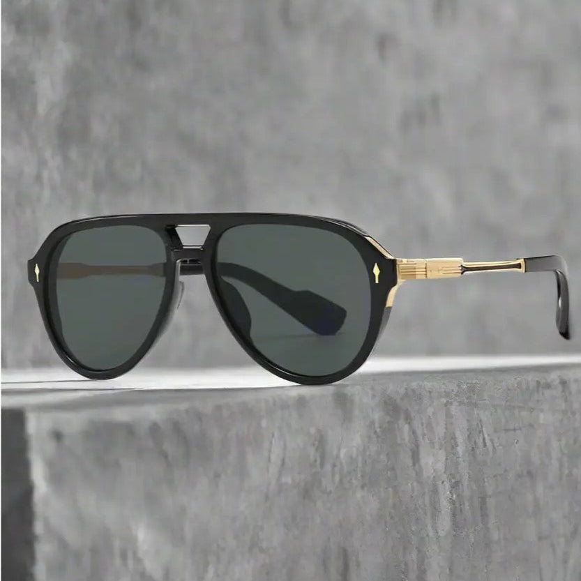 Black Aviator Sunglasses