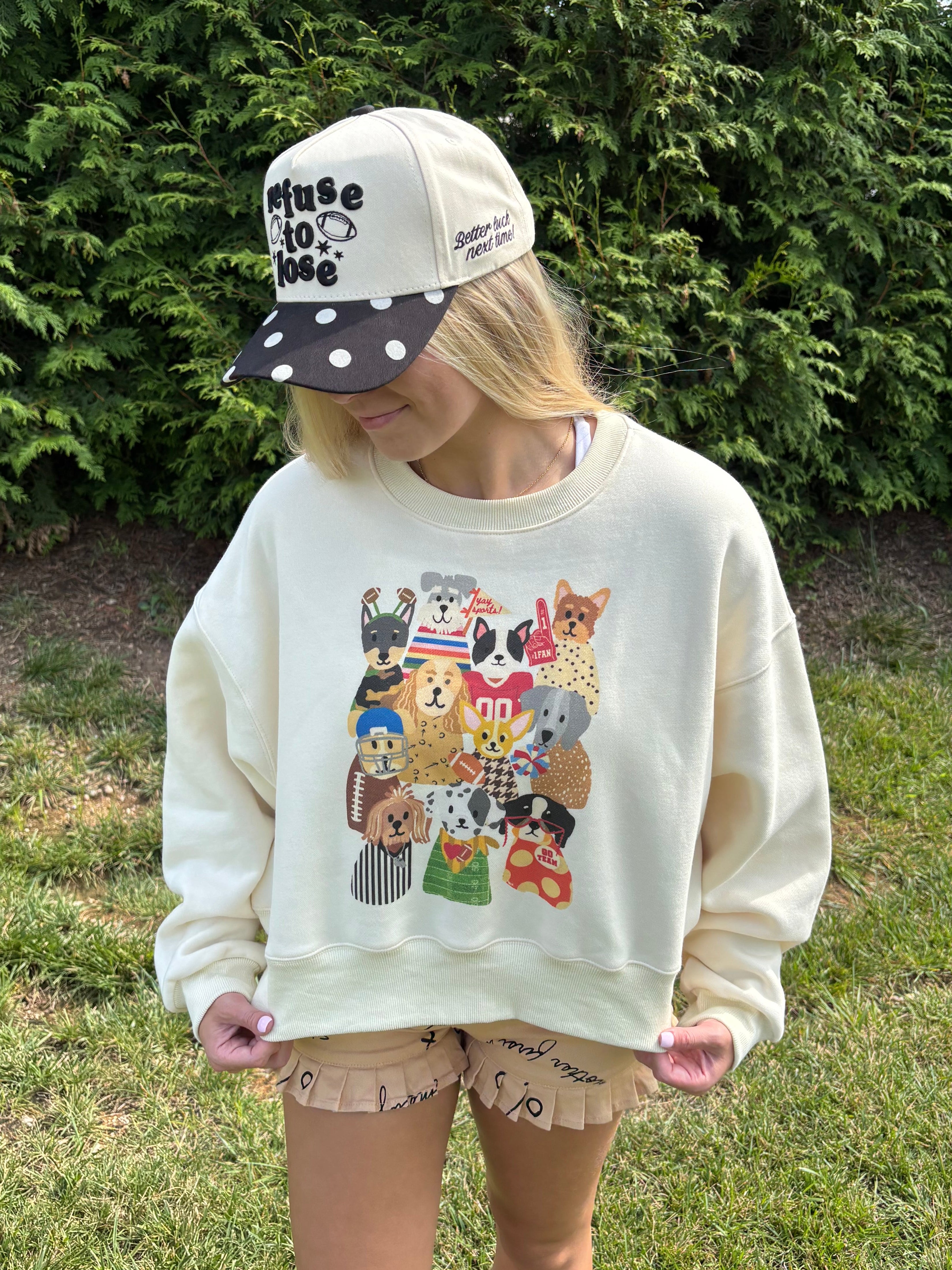 Dog Gameday Crop Sweatshirt