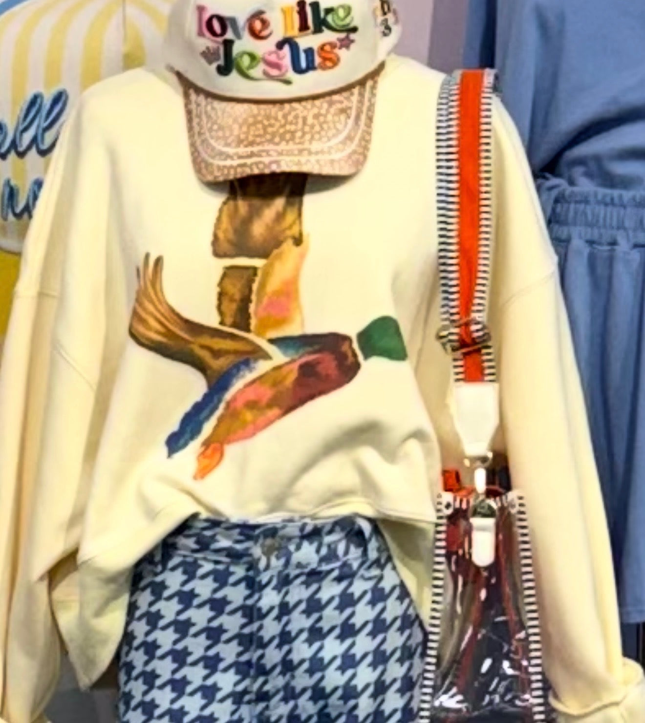Flying Mallard Crop Sweatshirt