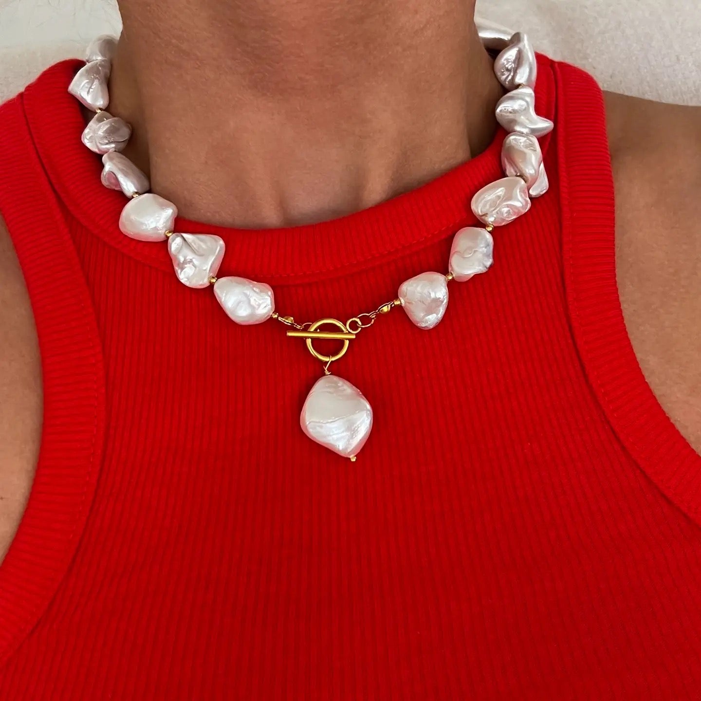 Chunky Pearl Necklace