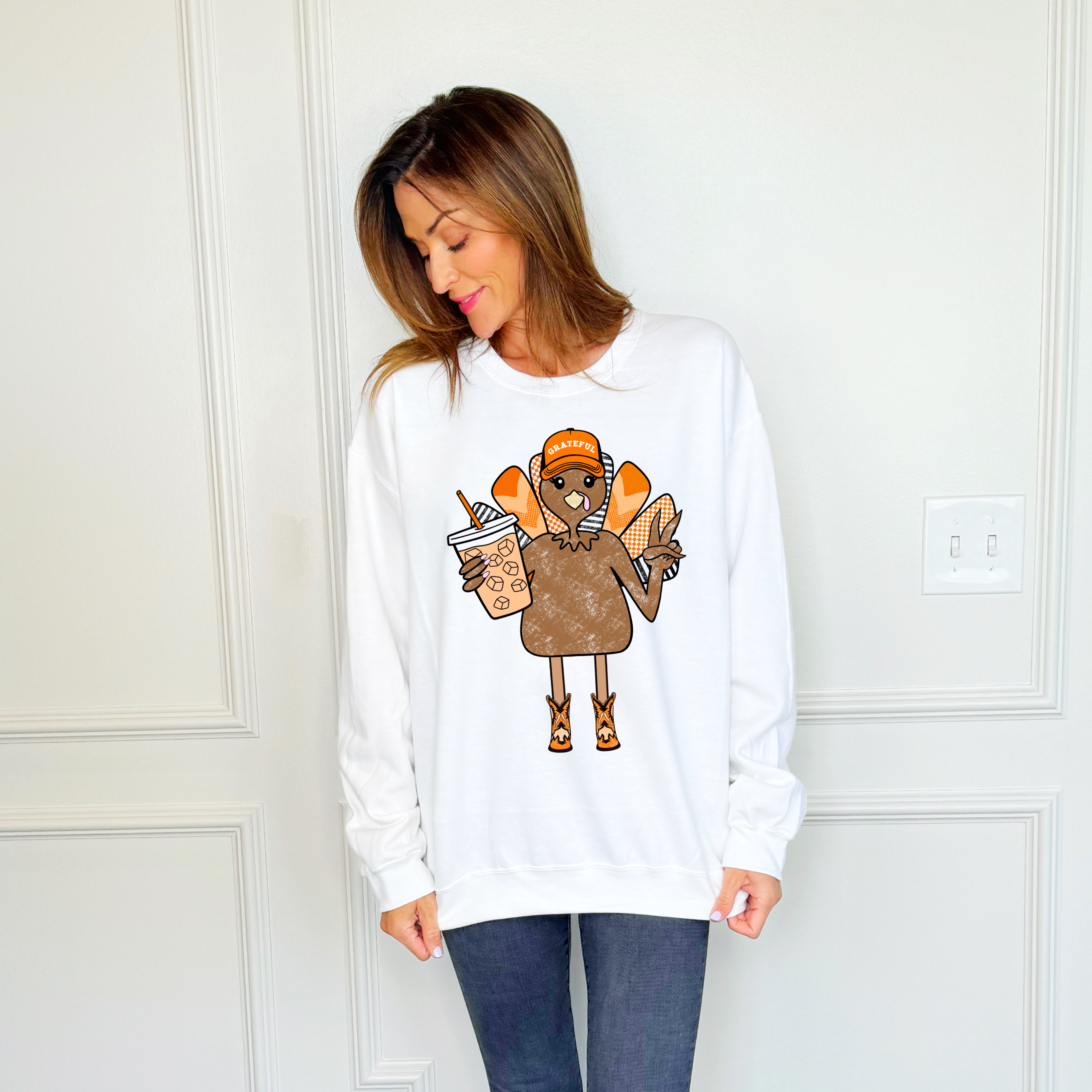 Iced Coffee Turkey Sweatshirt