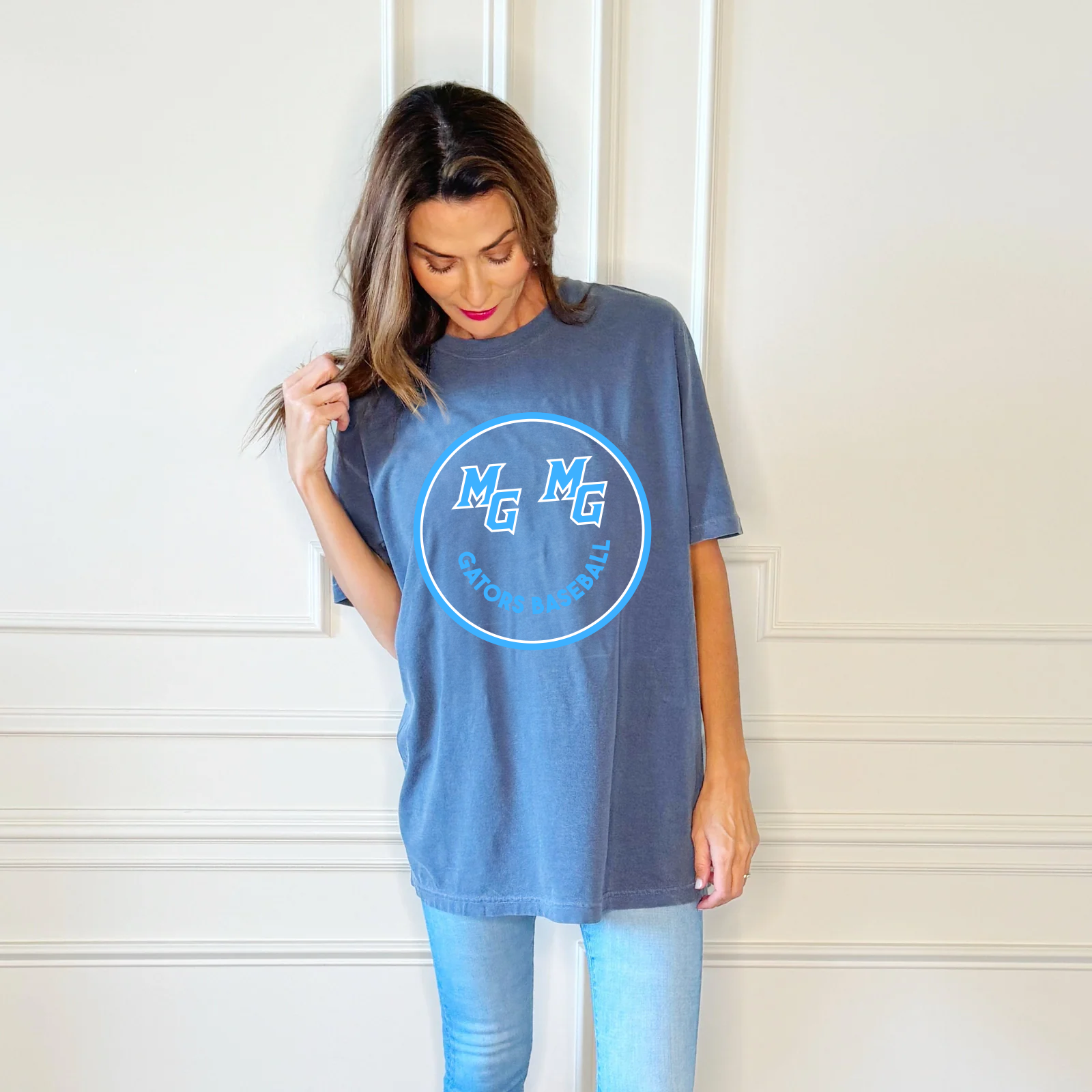MG Baseball Smiley Tee