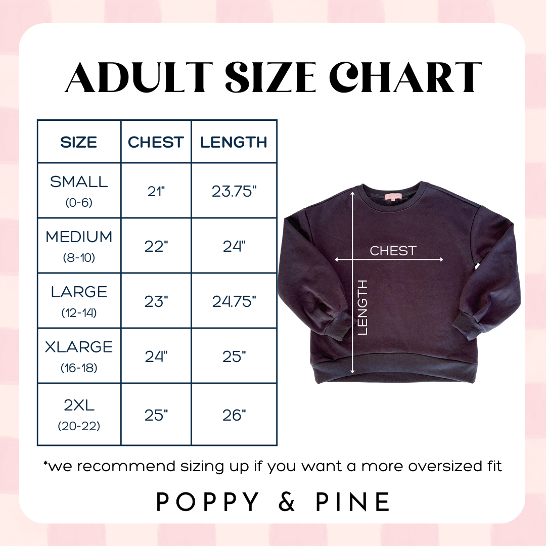 Basketball Sequin Poppy & Pine Sweatshirt