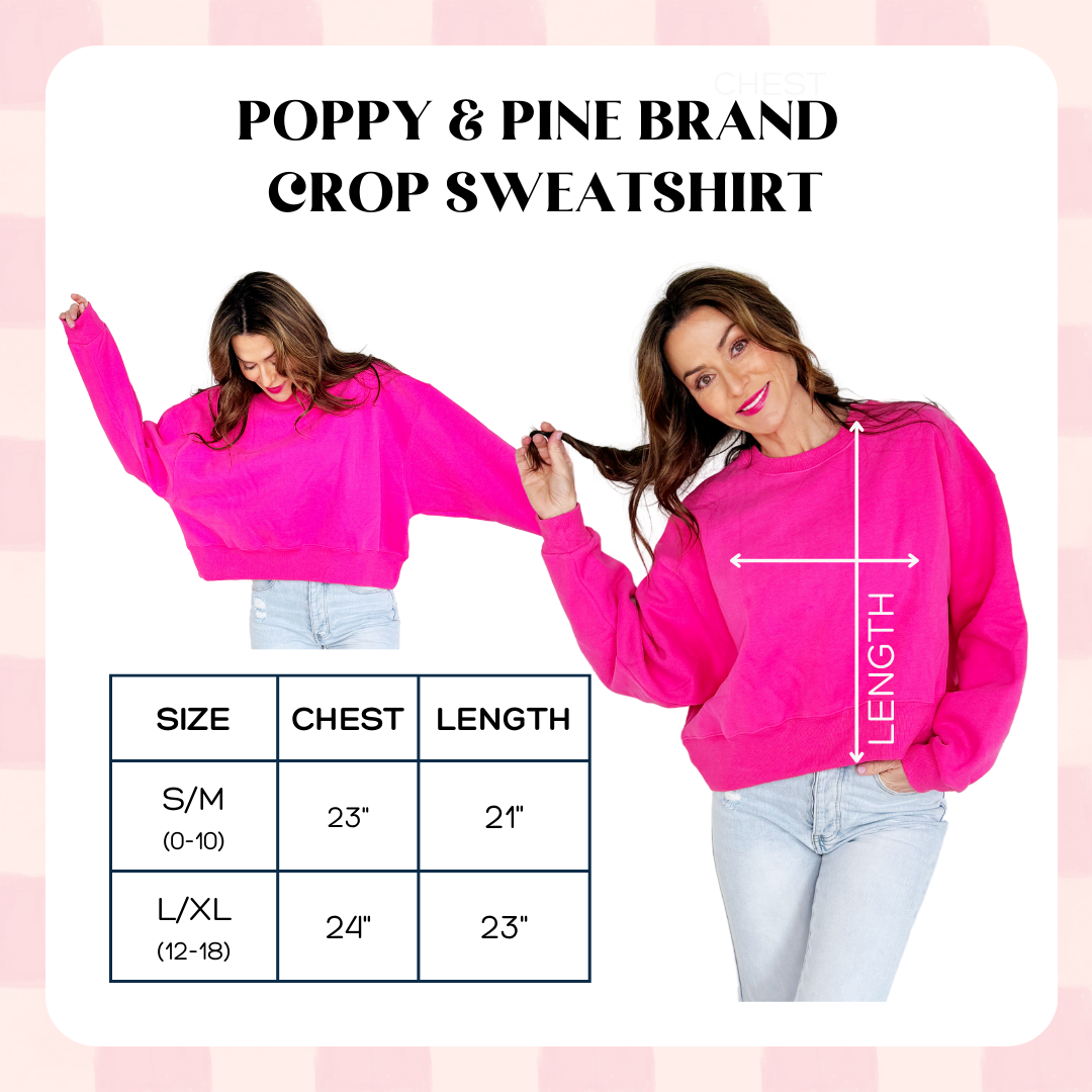 Weekends at the Ballpark Crop Sweatshirt