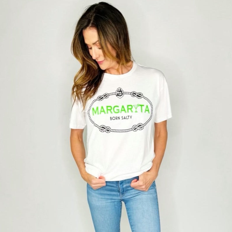 Green Margarita Fancy Logo Tee