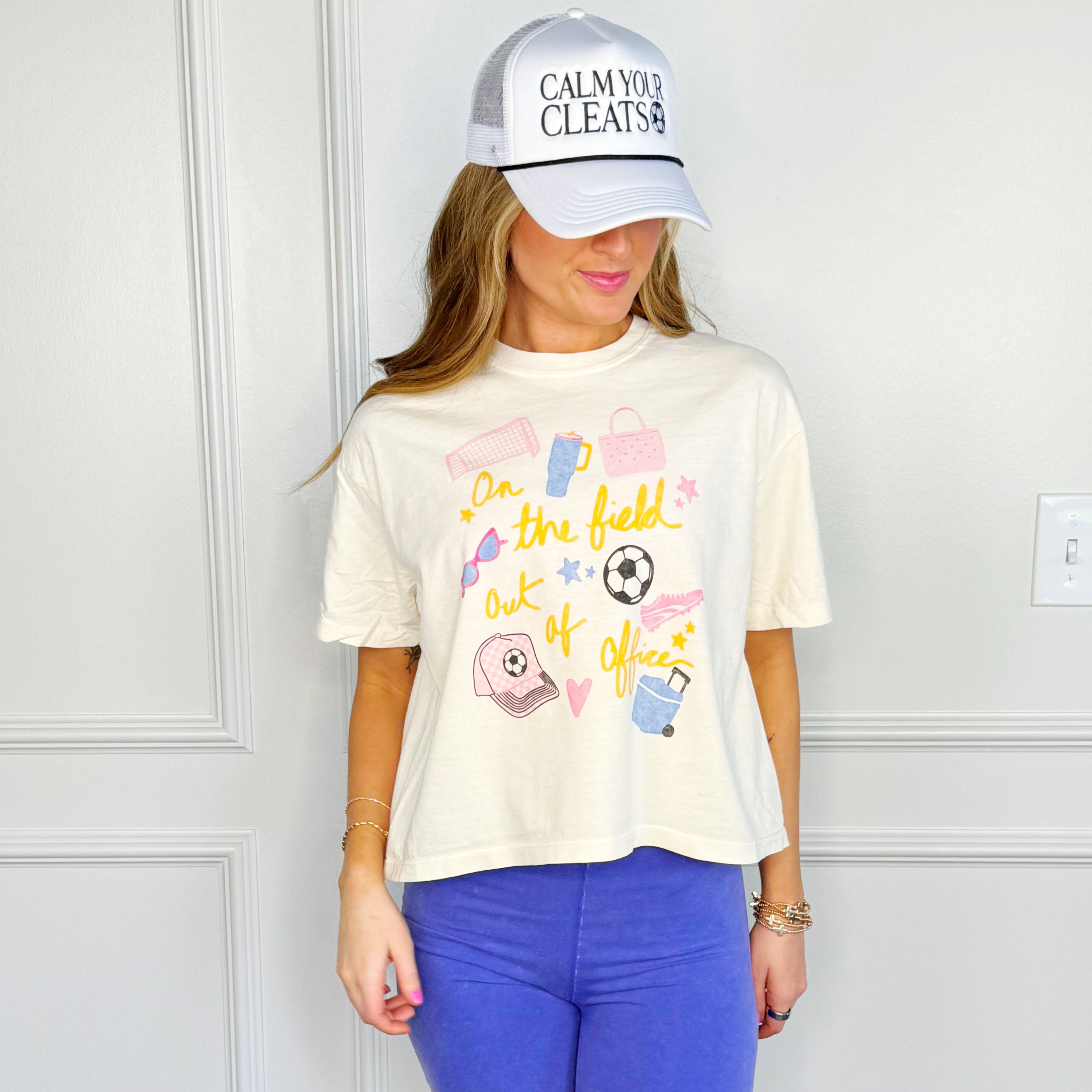 On The Field Soccer Crop Tee