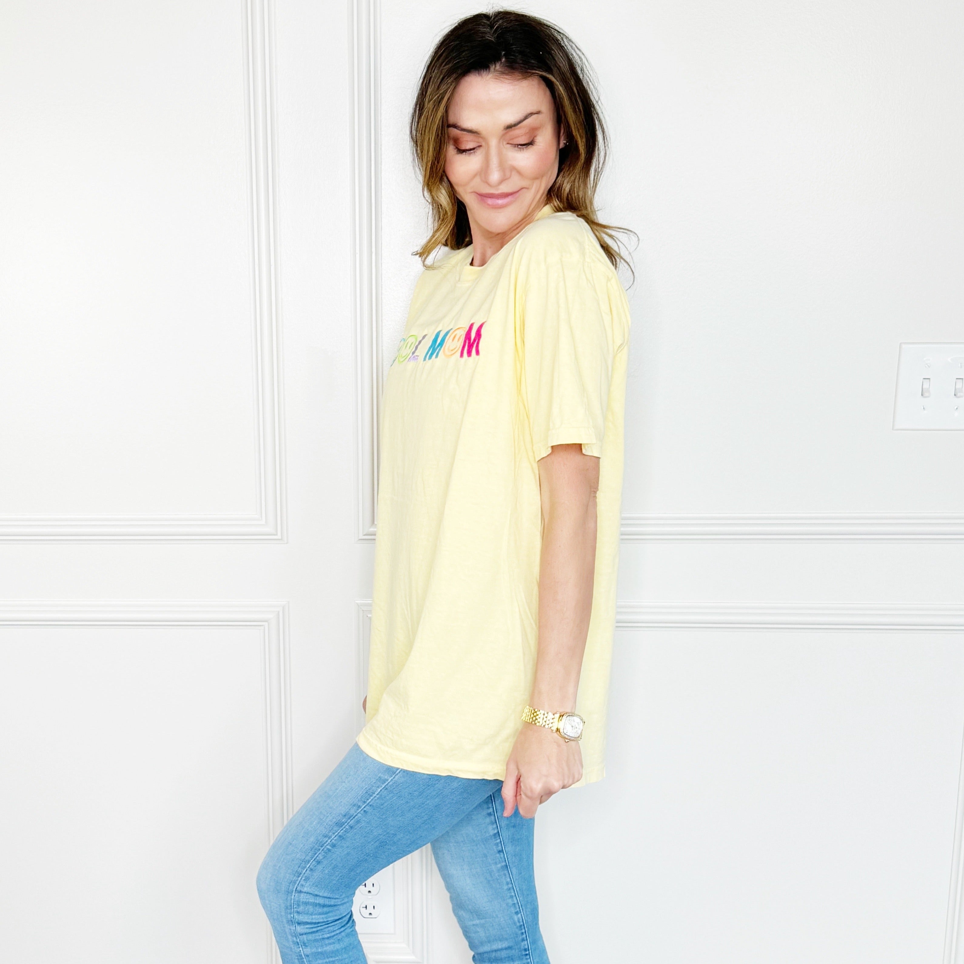 Cool Mom Embroidered Tee