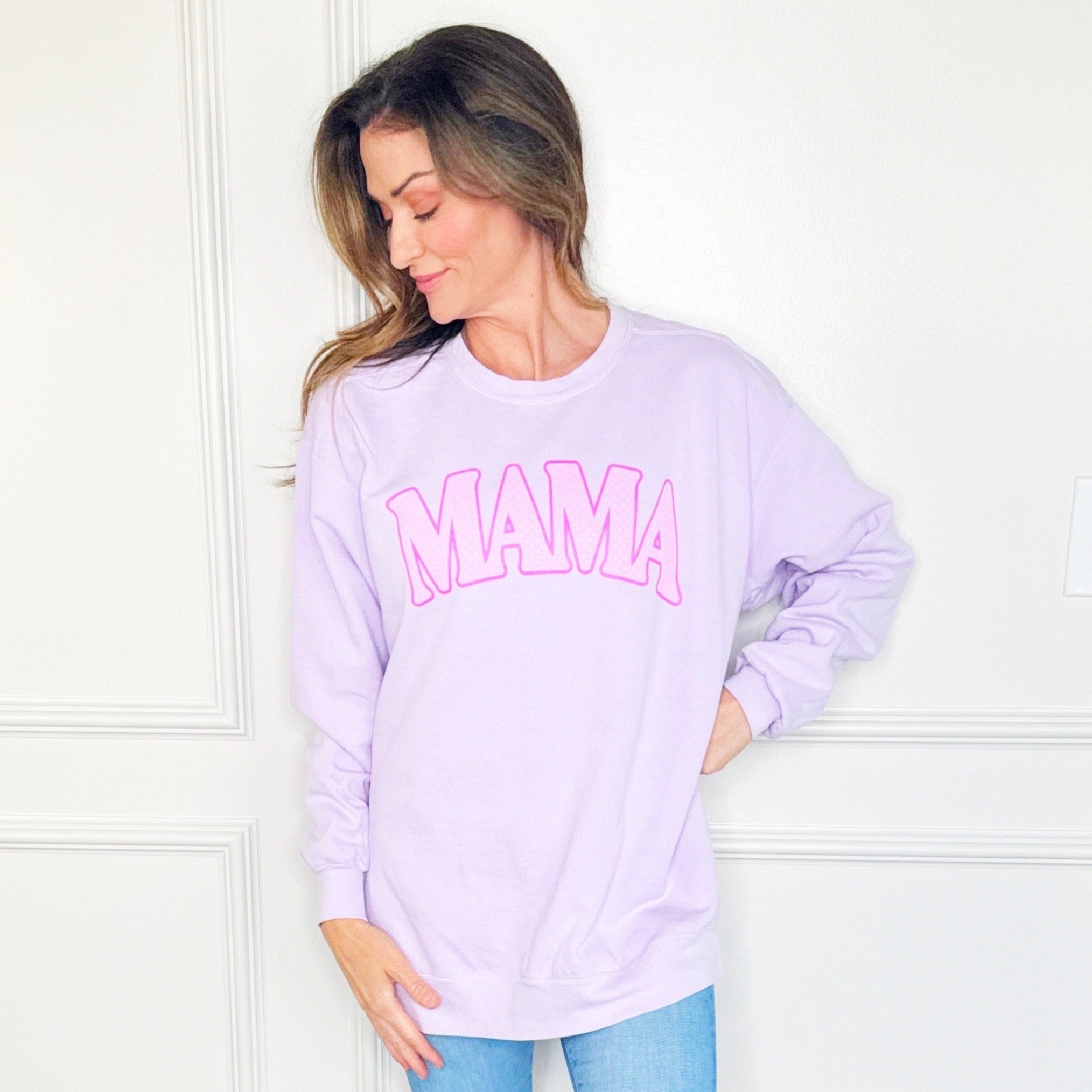 Puff Mama Checkered Sweatshirt