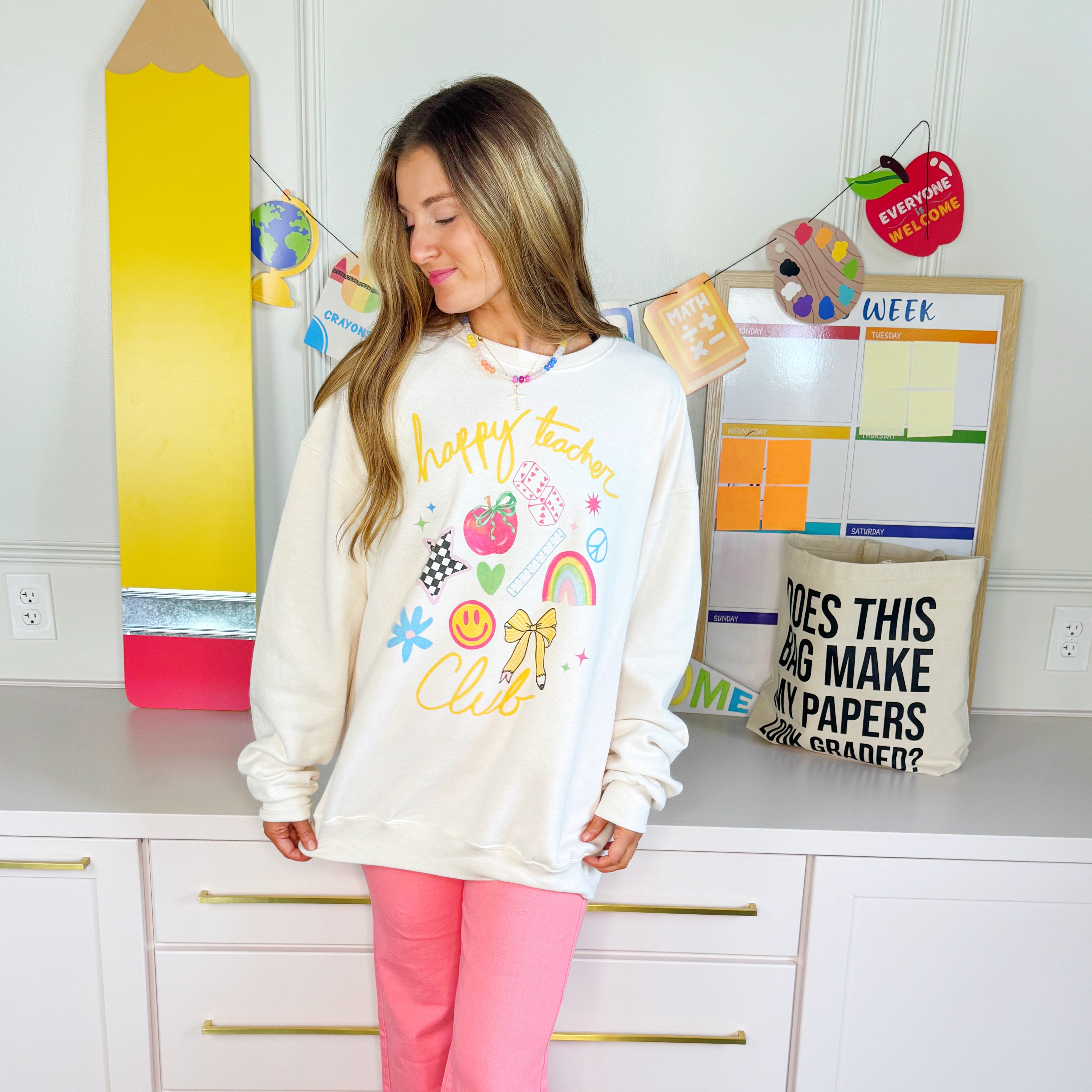 Happy Teacher Club Sweatshirt