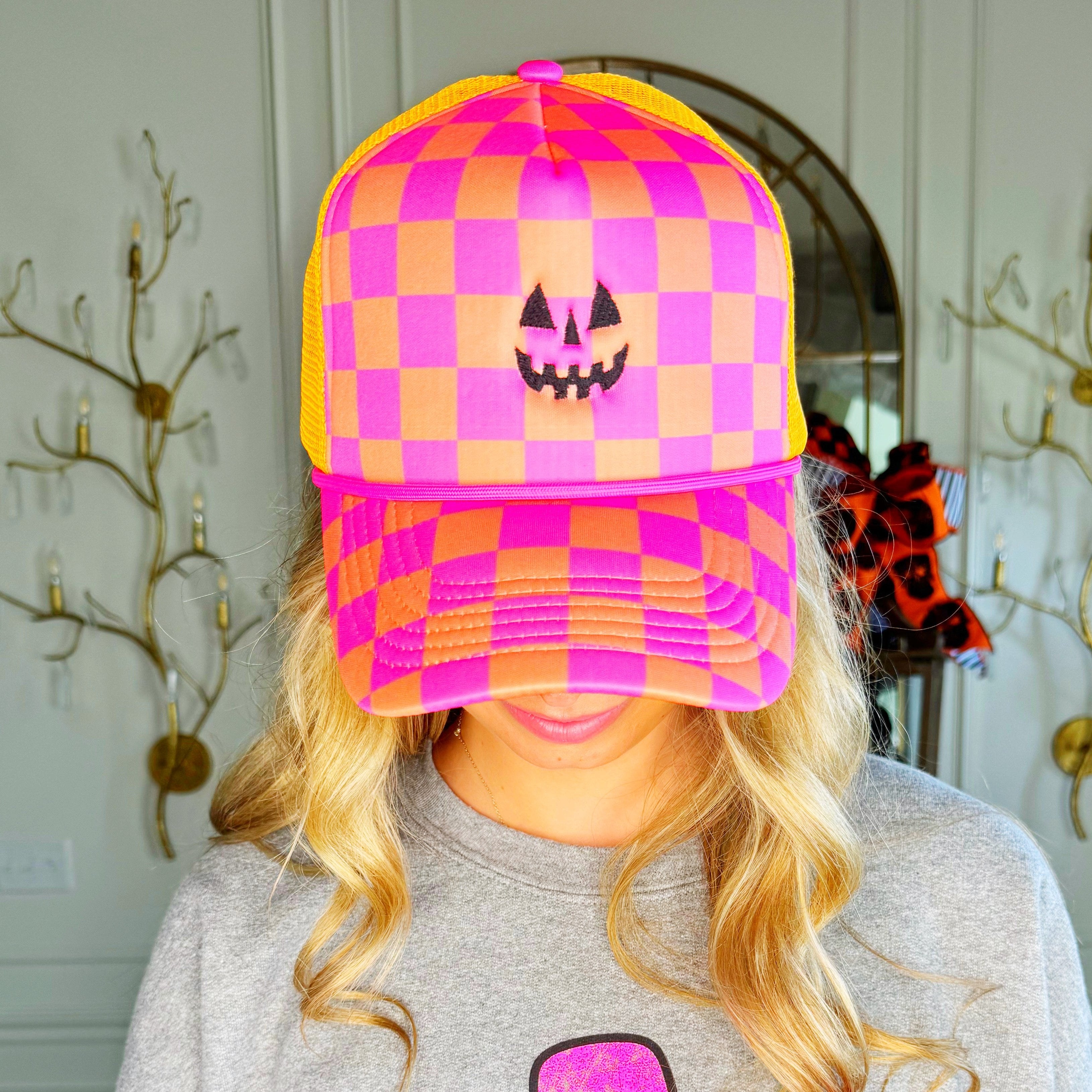 Jack O' Checker Trucker Hat