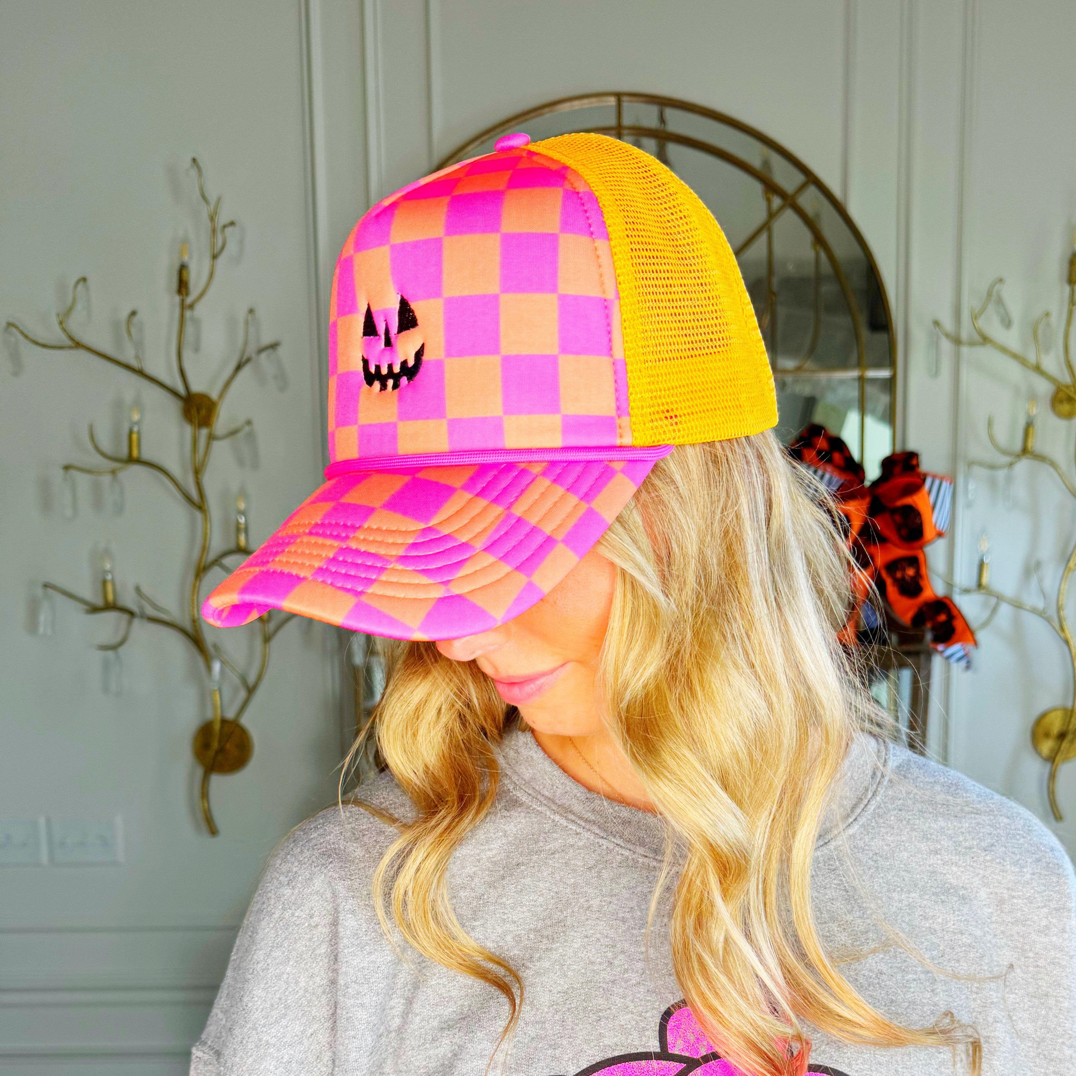 Jack O' Checker Trucker Hat