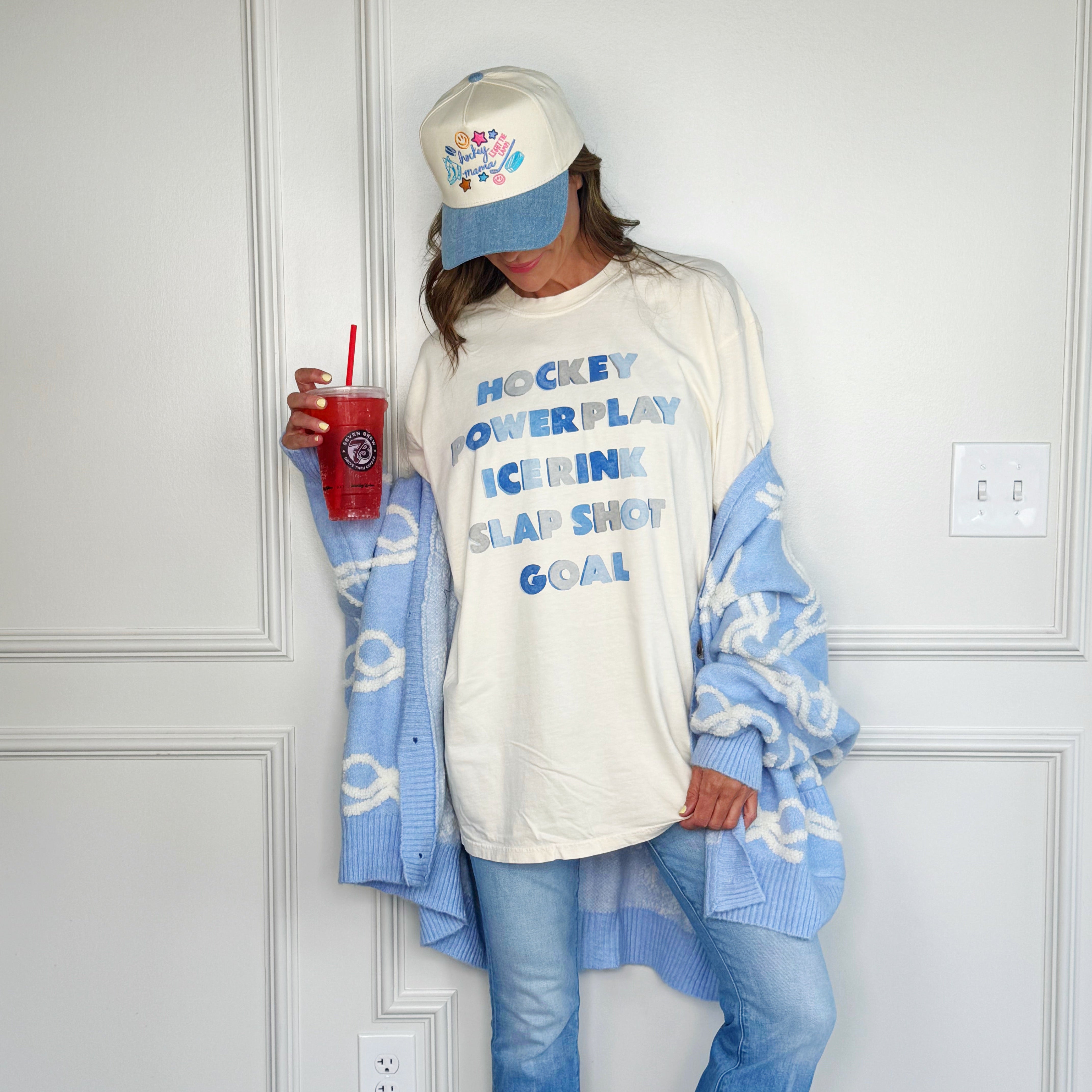 Hockey, Power Play, Ice Rink, Slap Shot, Goal Tee