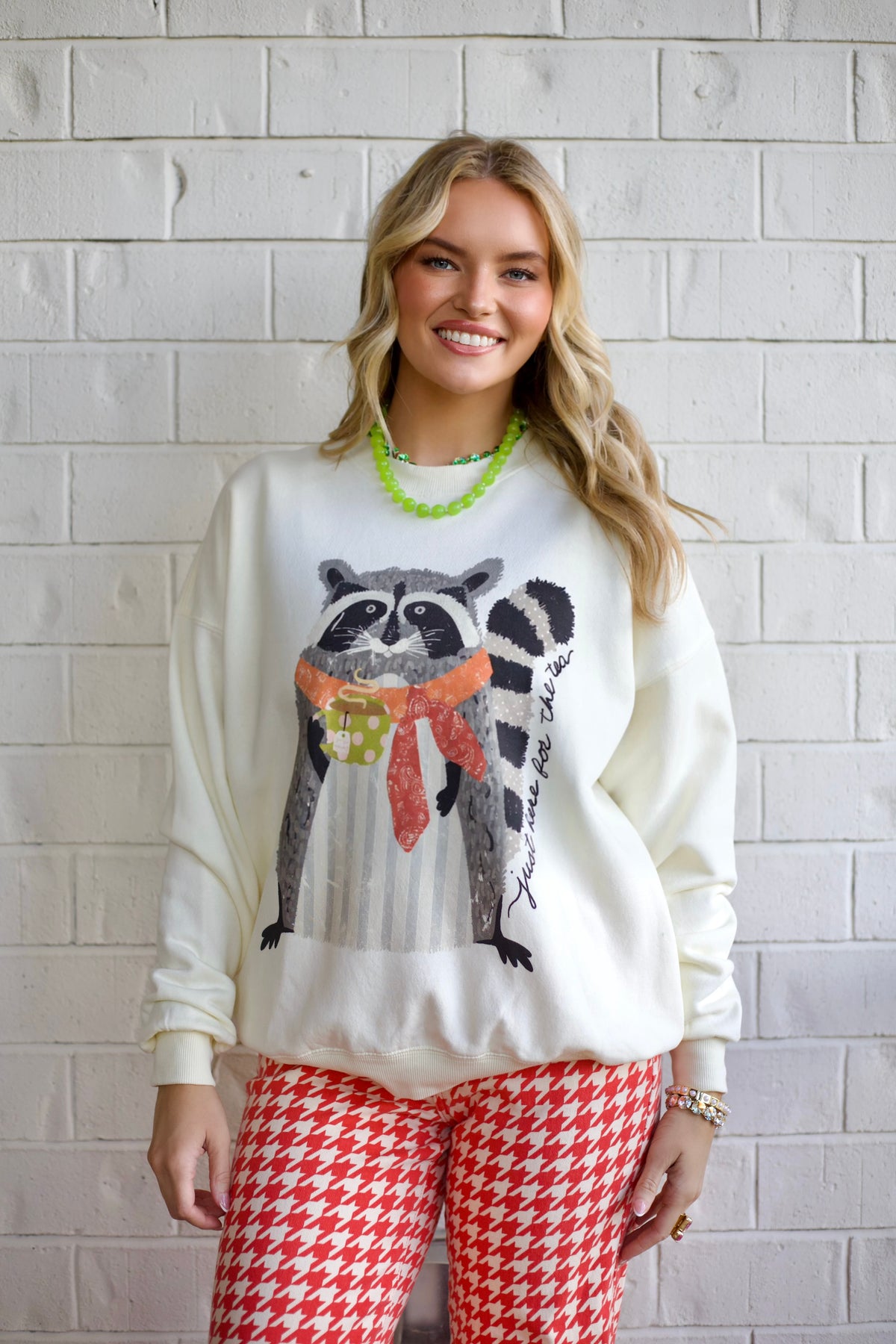Racoon Tea Time Sweatshirt