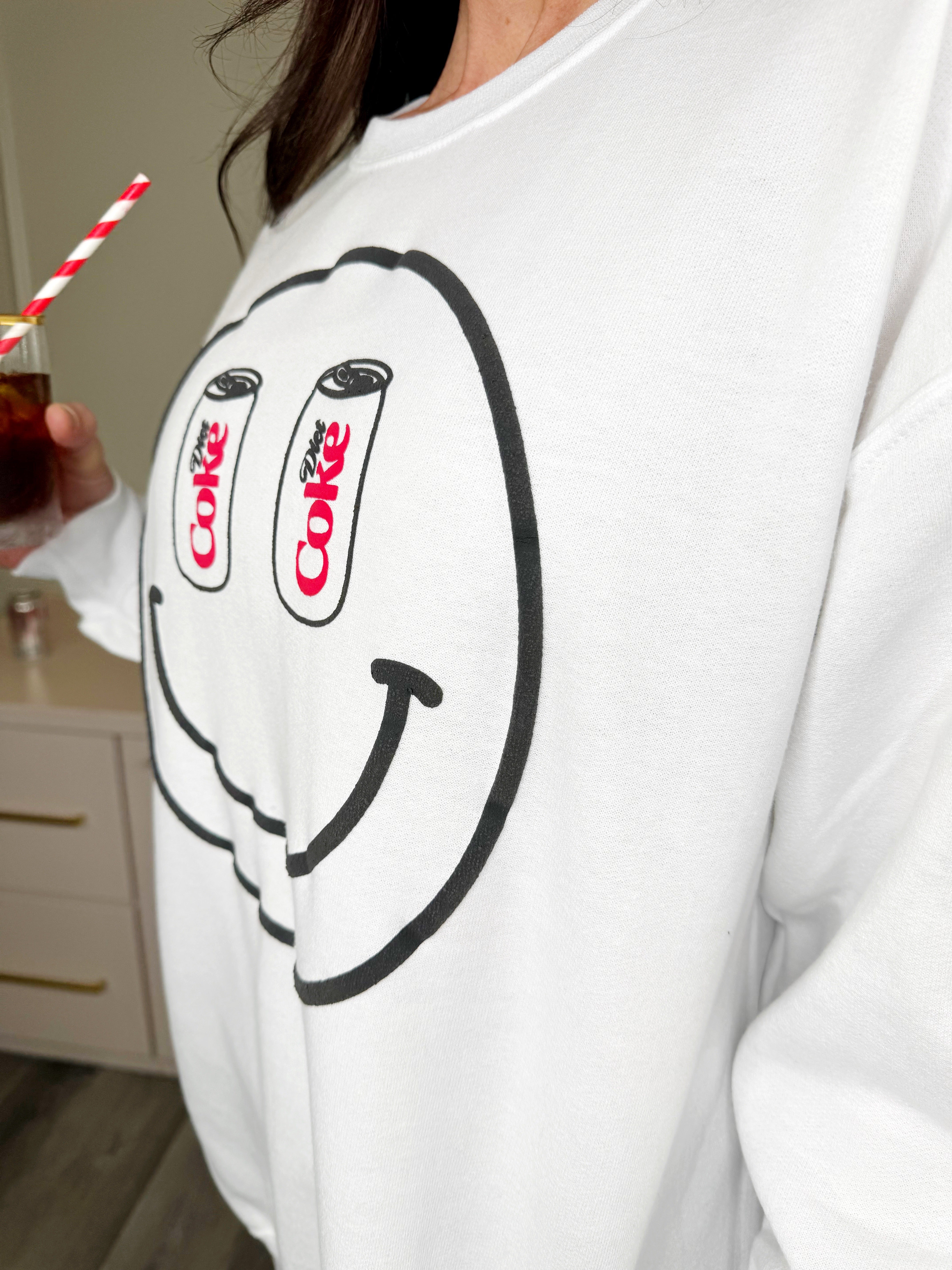 Puff Smiley Diet Coke Sweatshirt