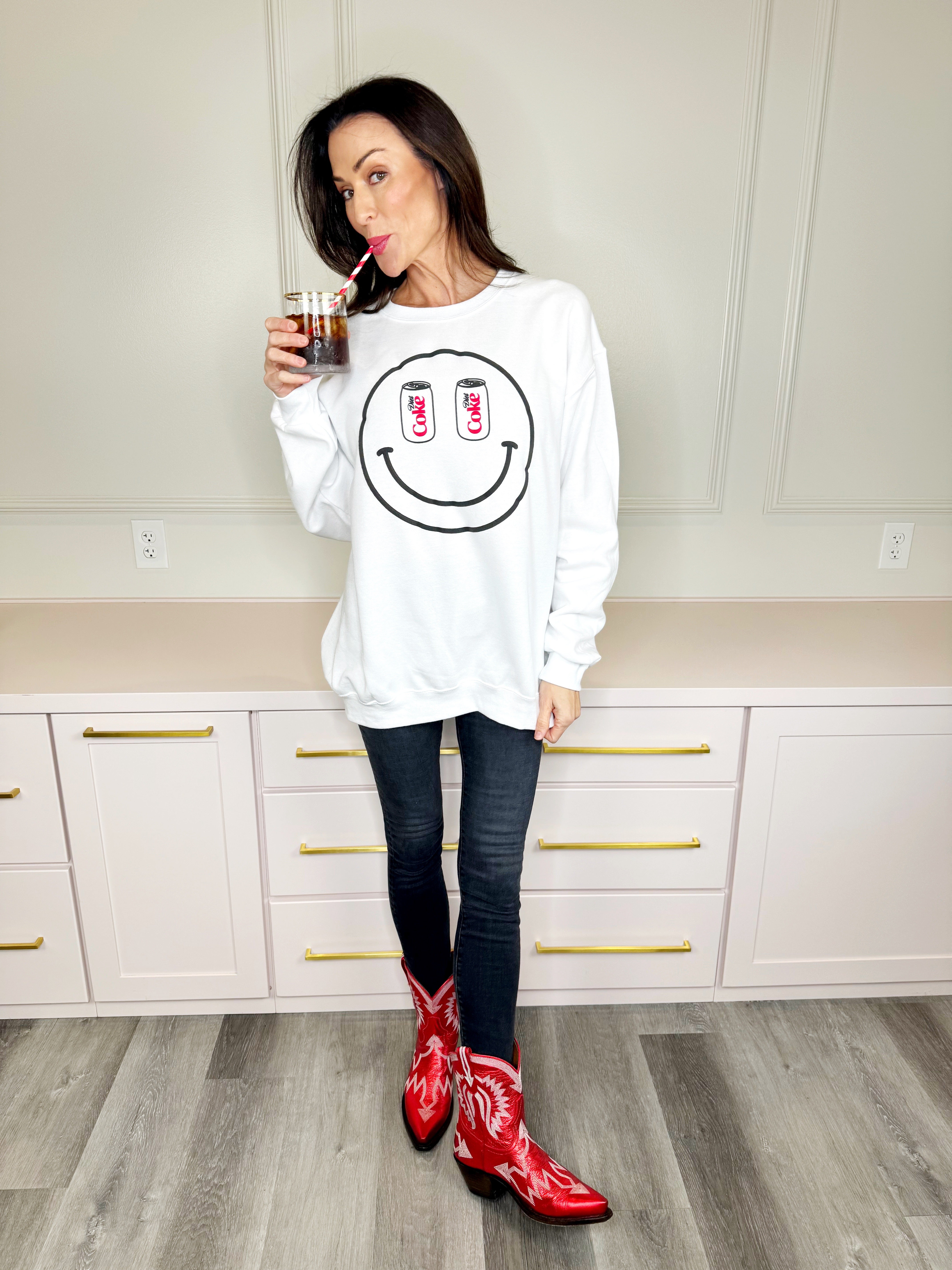 Puff Smiley Diet Coke Sweatshirt