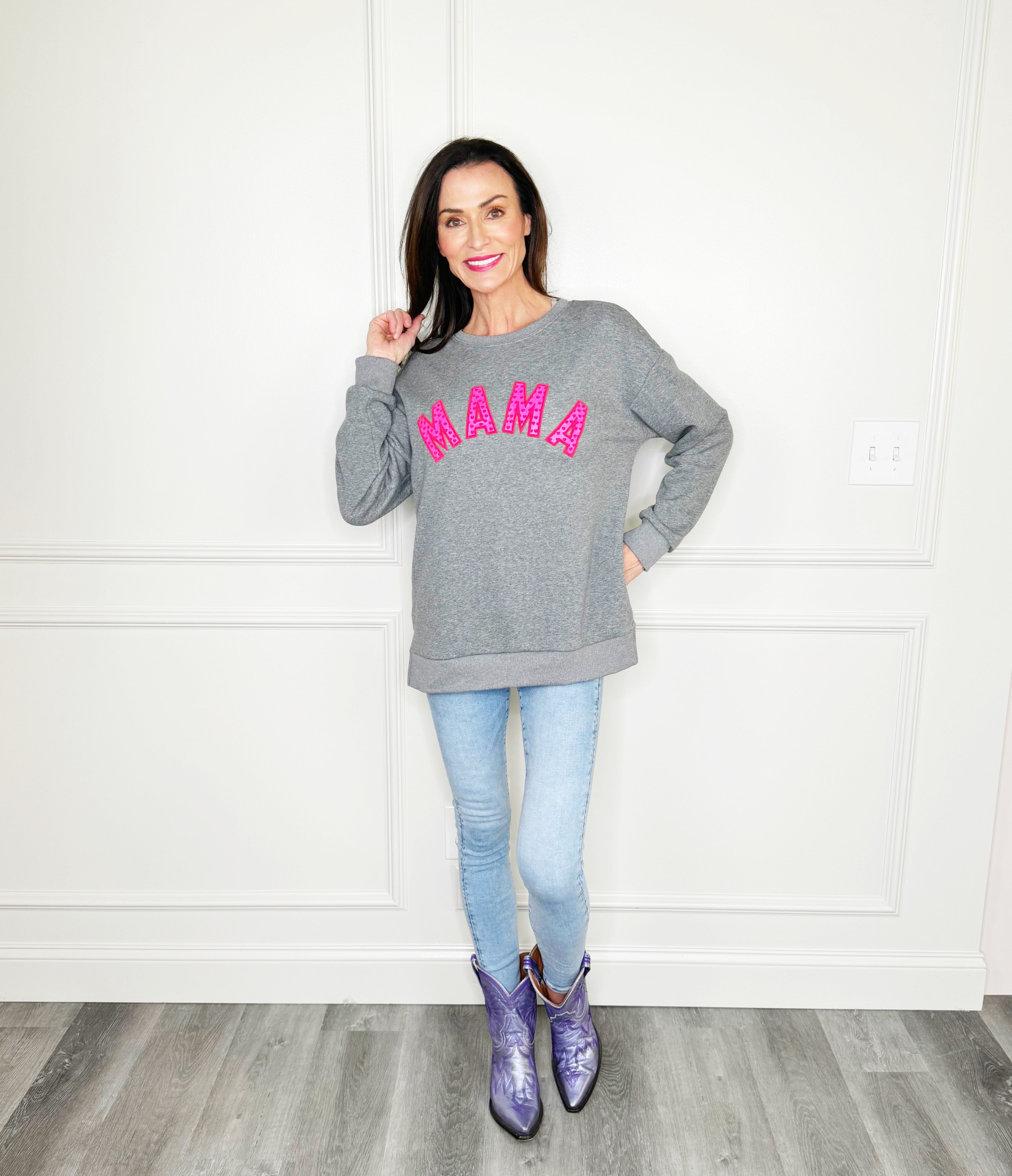 Puff Mama with hearts P&P Sweatshirt