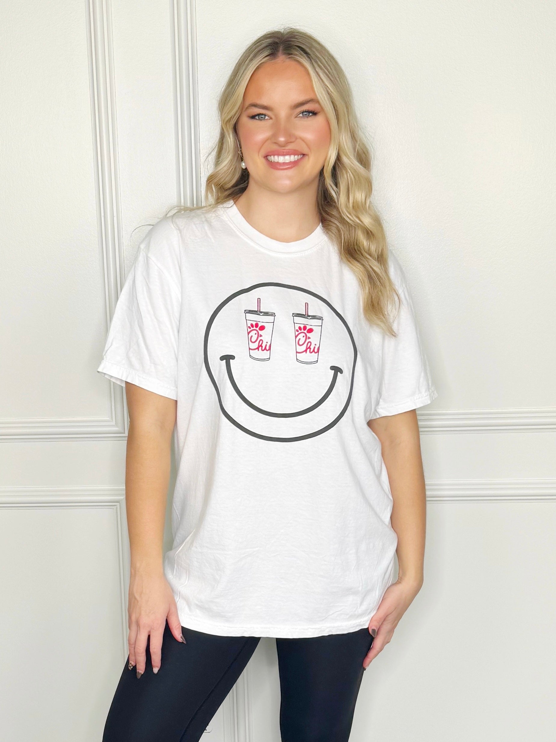 Puff Smiley Chick-Fil-A Tee