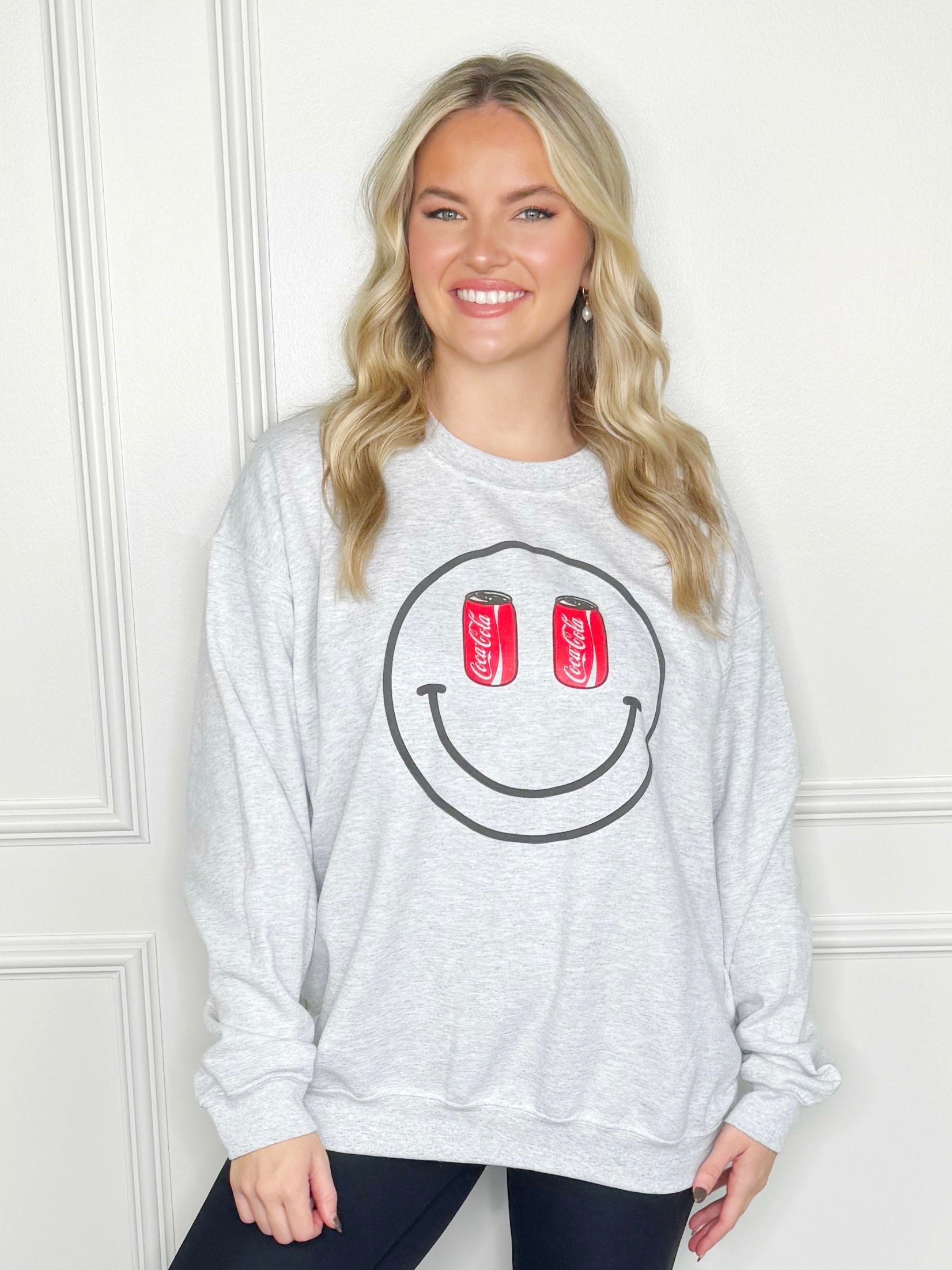 Puff Smiley Coca-Cola Sweatshirt