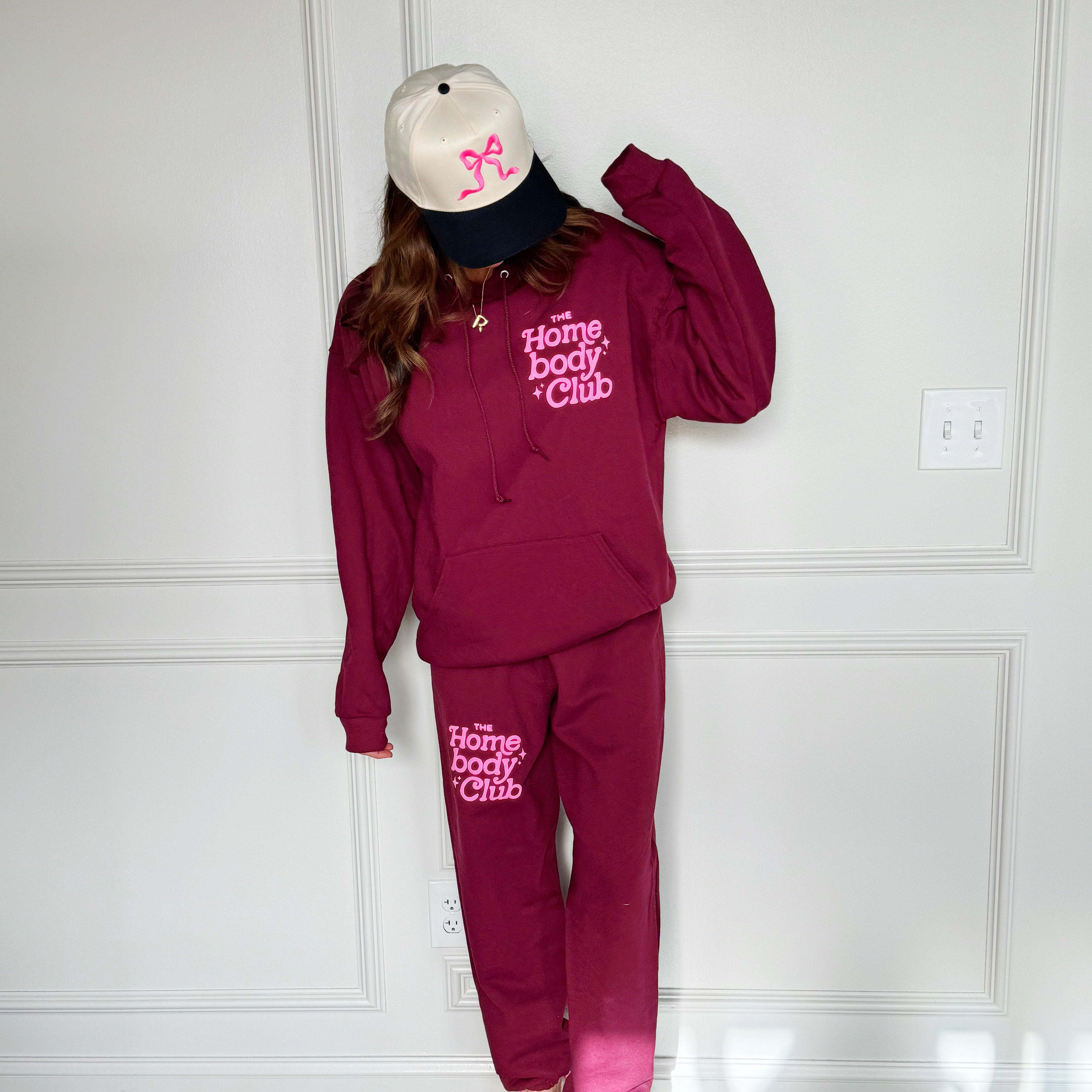 Puff Homebody Club Maroon Hoodie