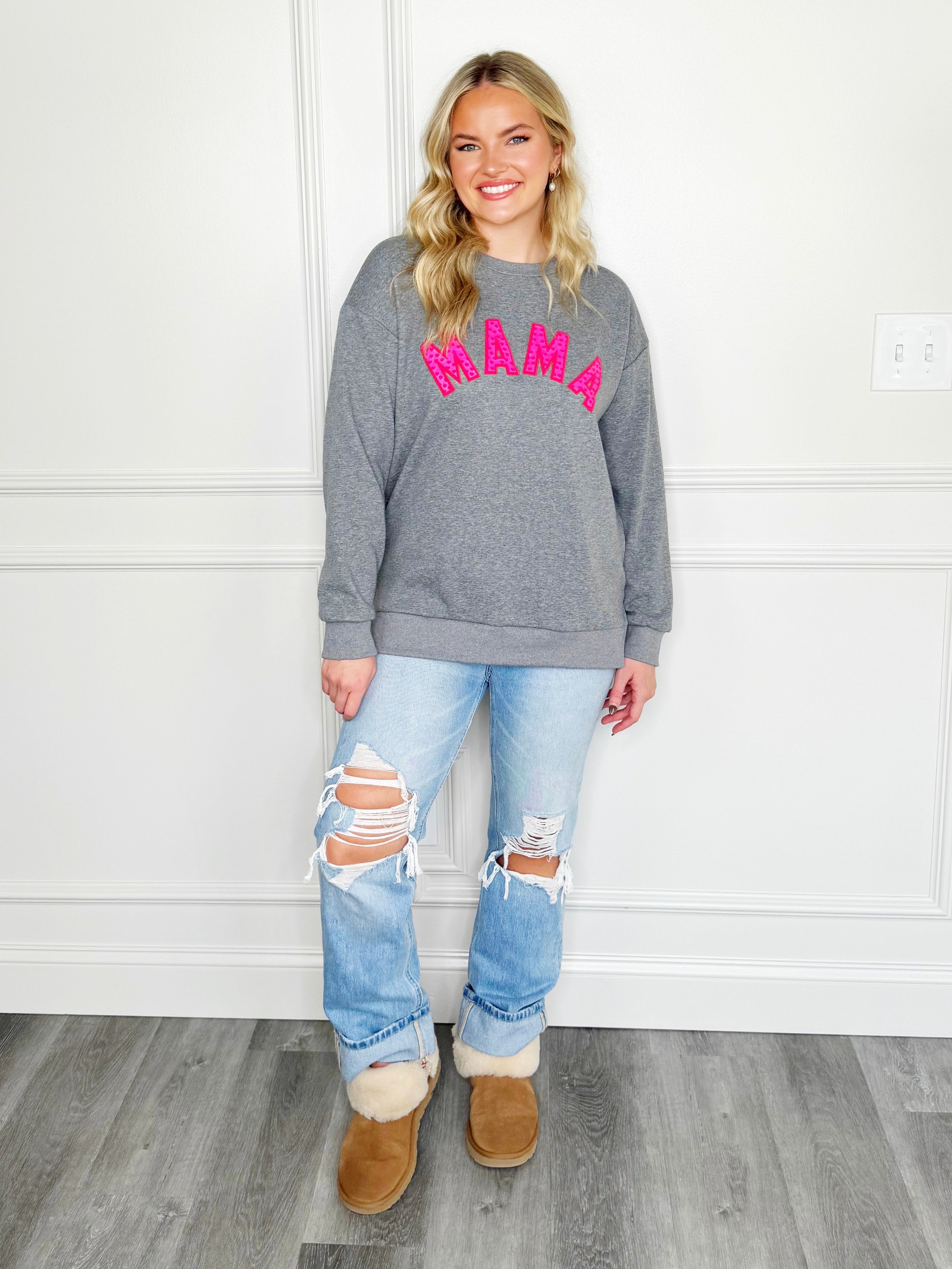 Puff Mama with hearts P&P Sweatshirt