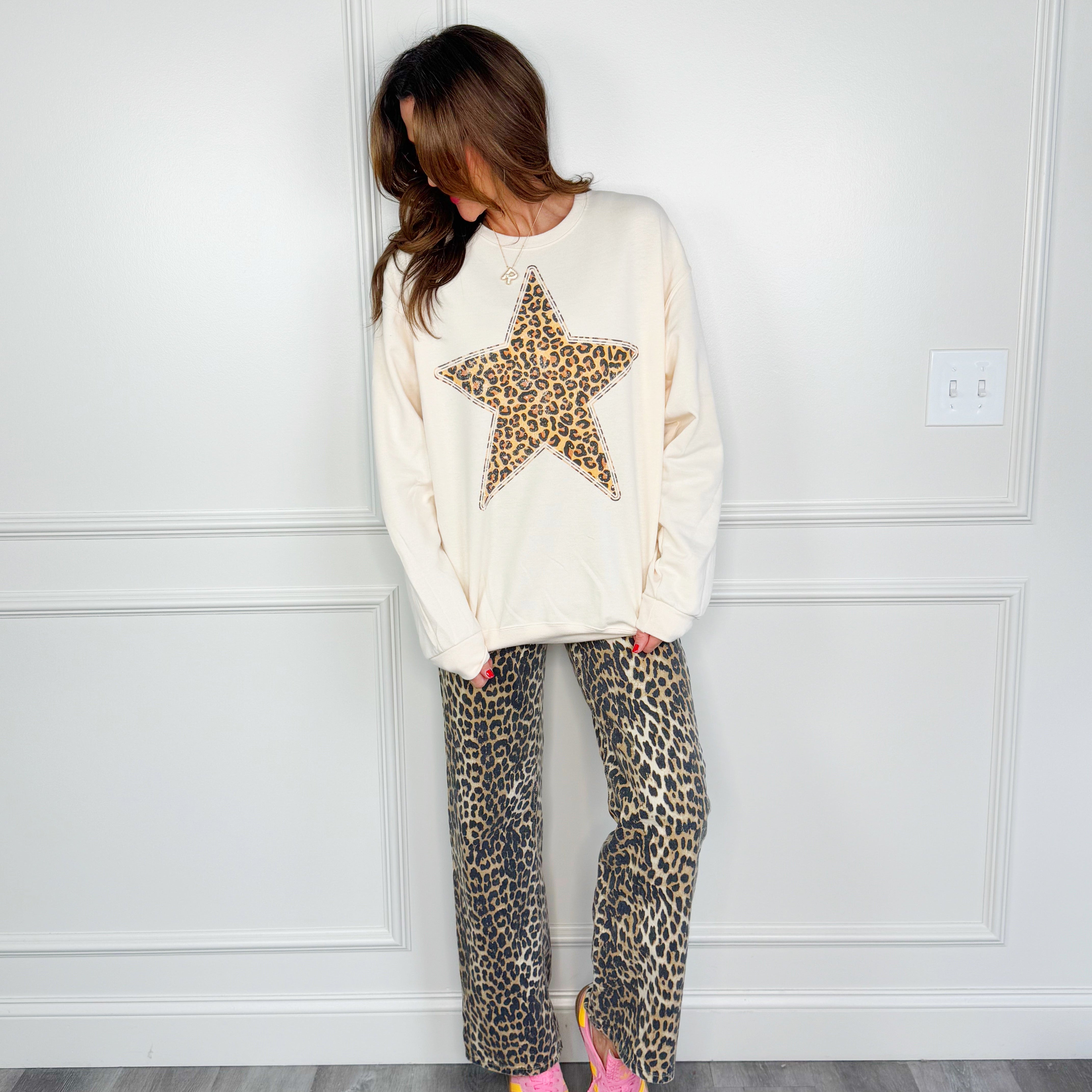 Leopard Star Sweatshirt