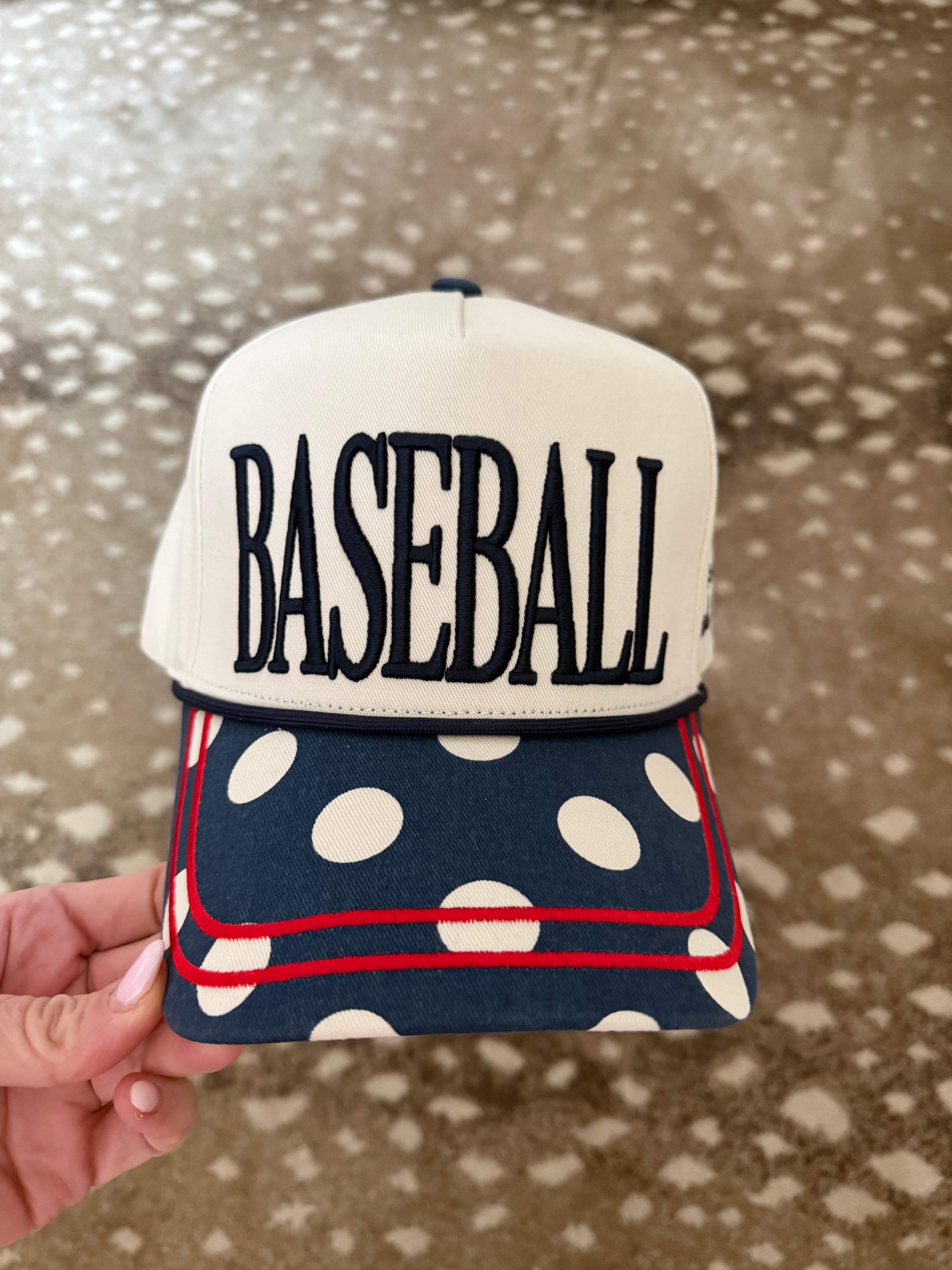 Polka Dot Baseball Hat-Pre Order!