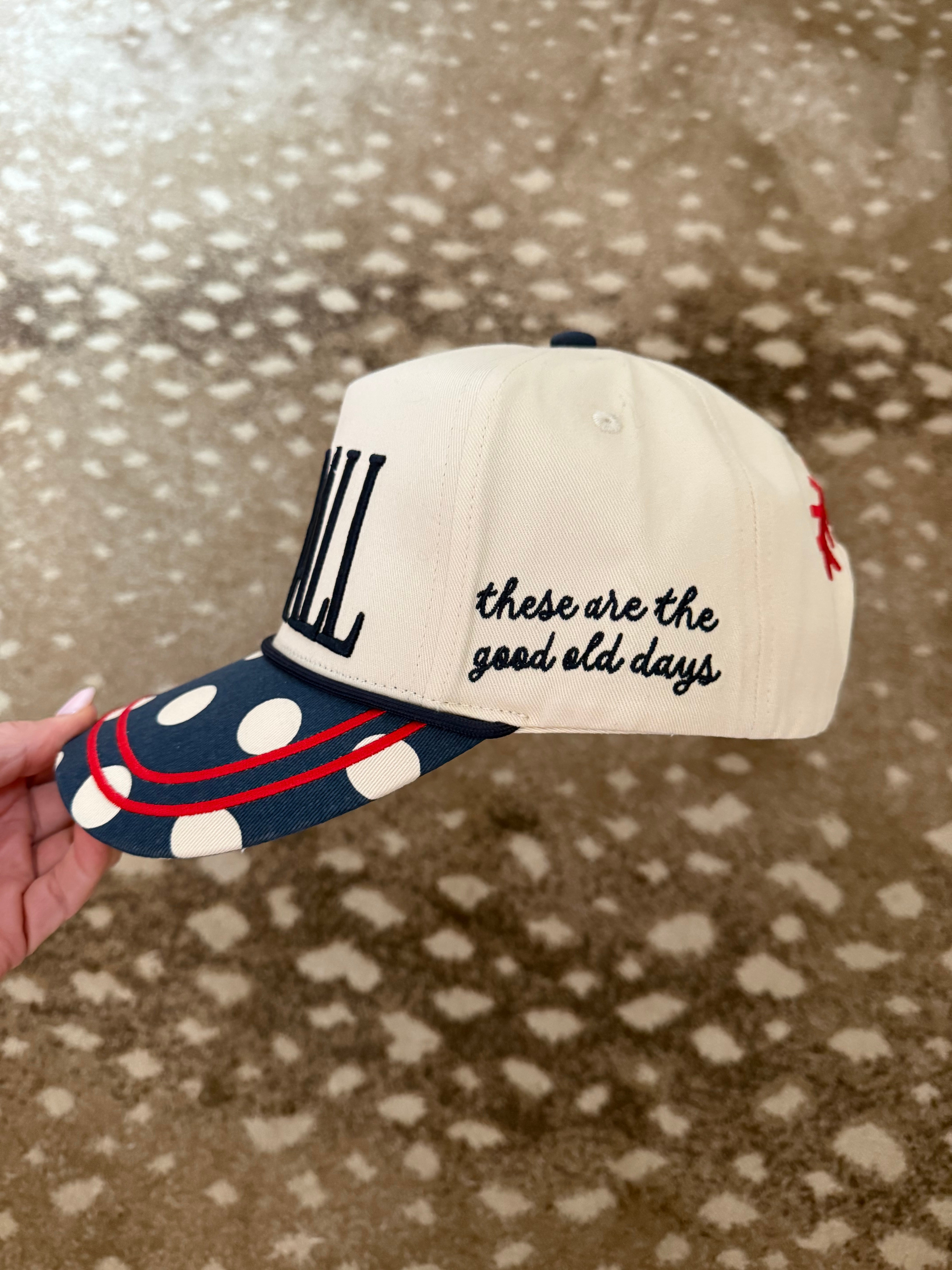 Polka Dot Baseball Hat-Pre Order!