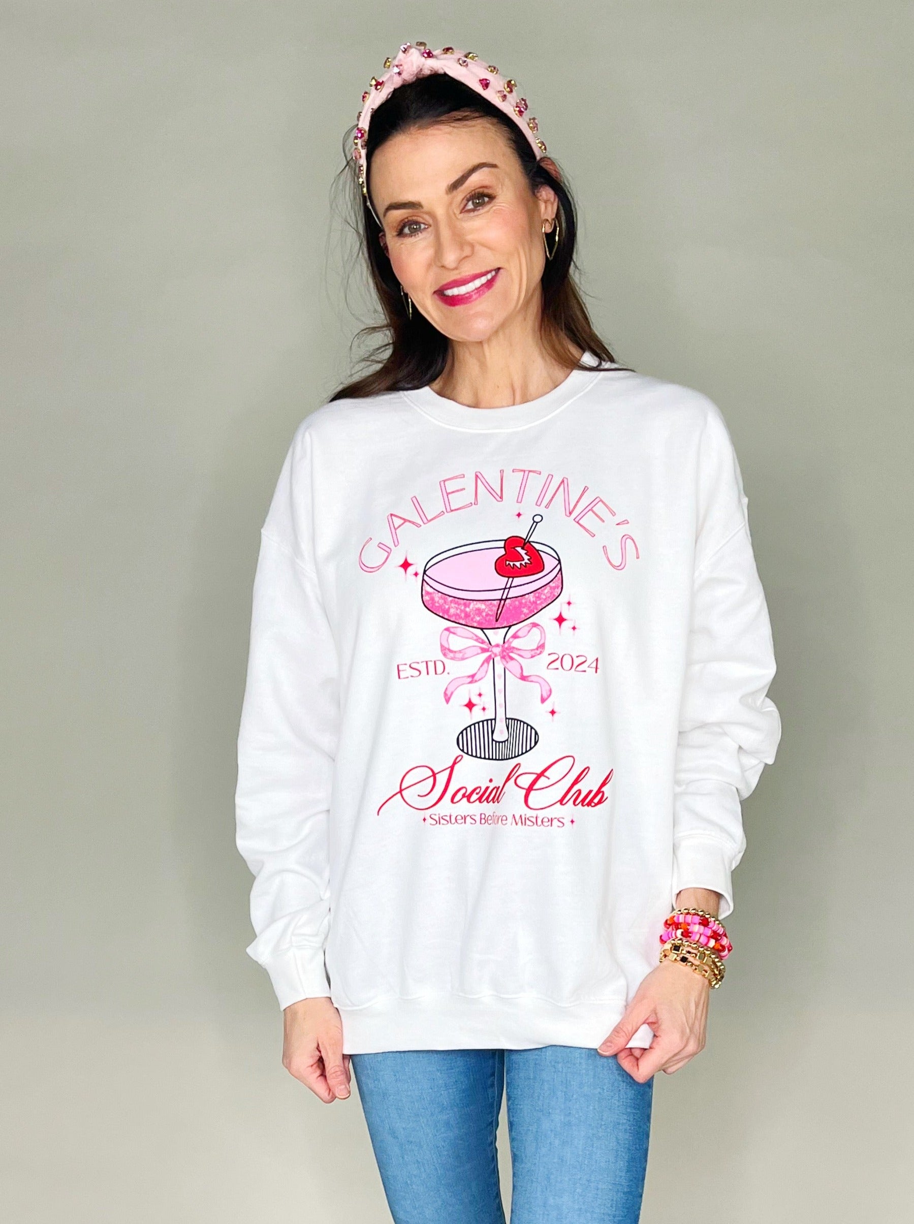 Galentine's Day Social Sweatshirt