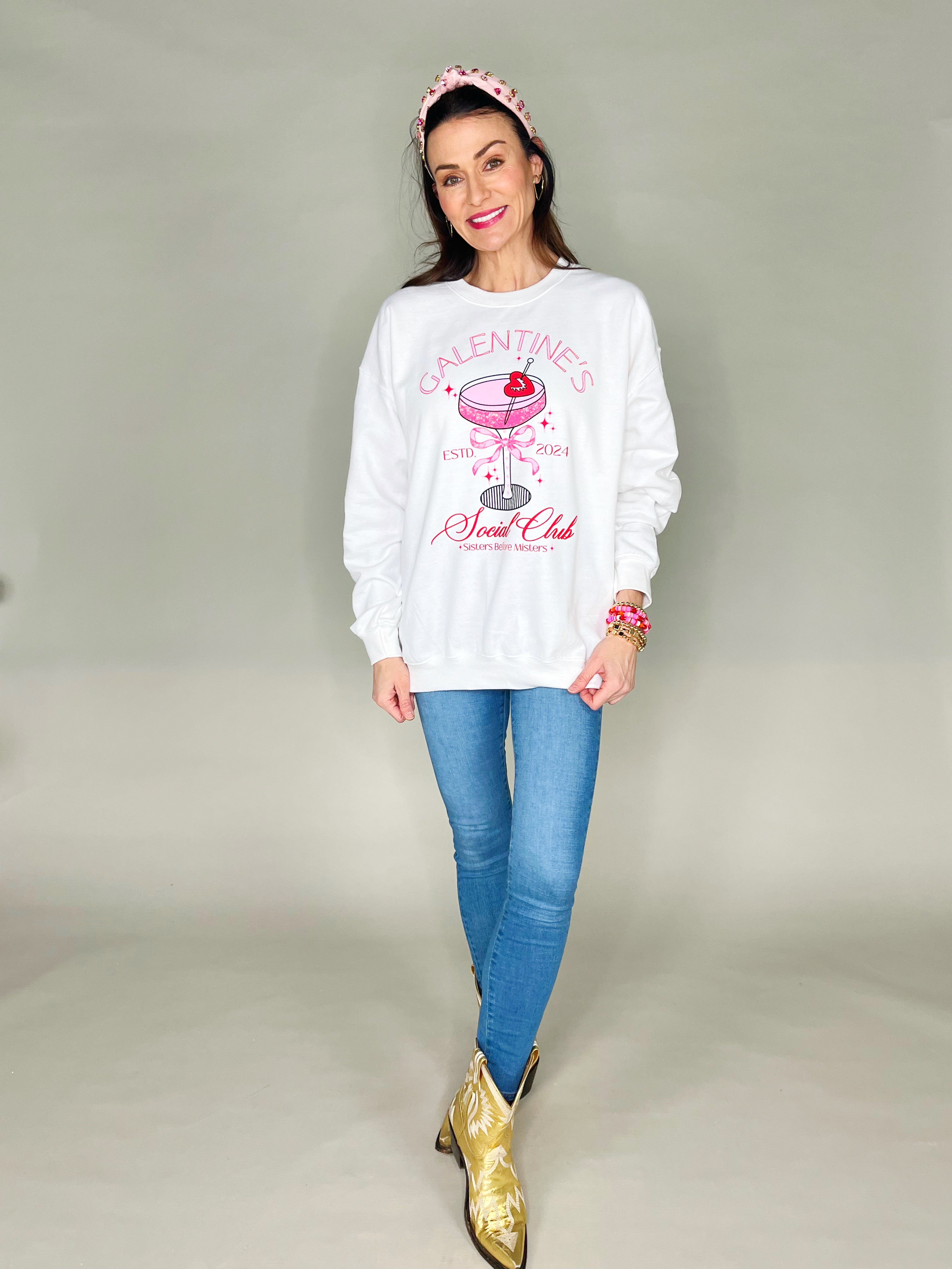 Galentine's Day Social Sweatshirt