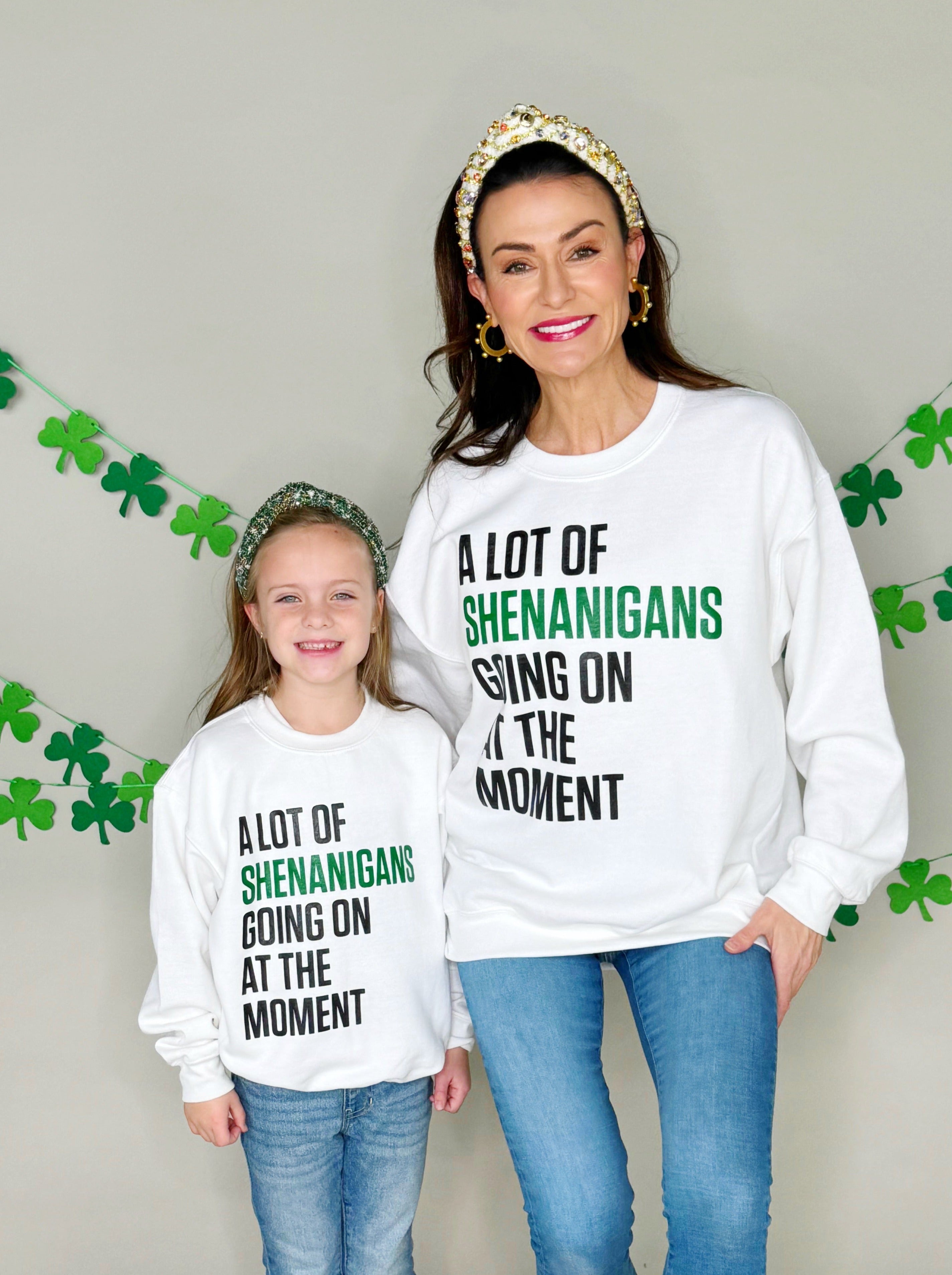 A Lot of Shenanigans Youth and Adult Sweatshirt