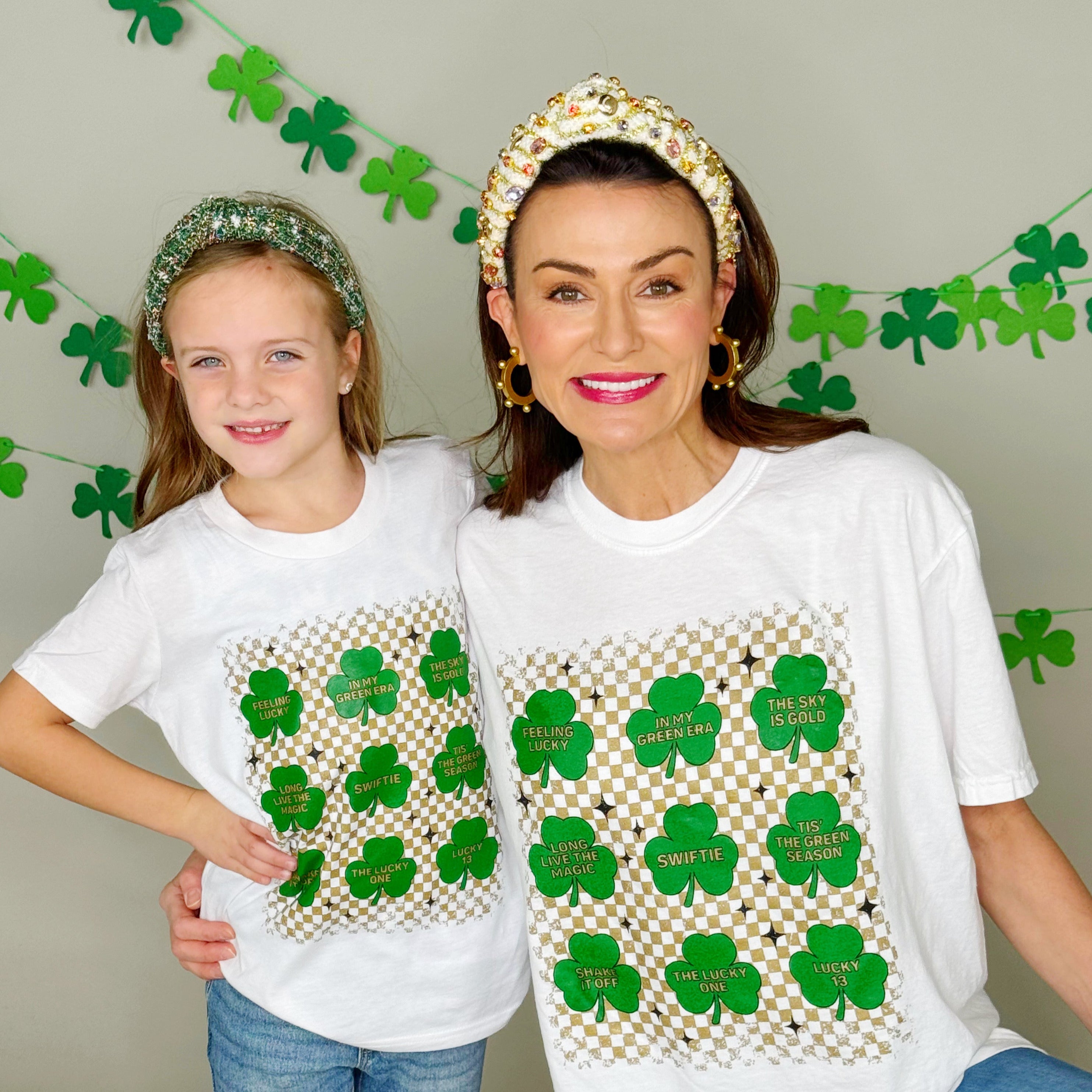 Taylor Era Shamrock Collage Youth and Adult Tee