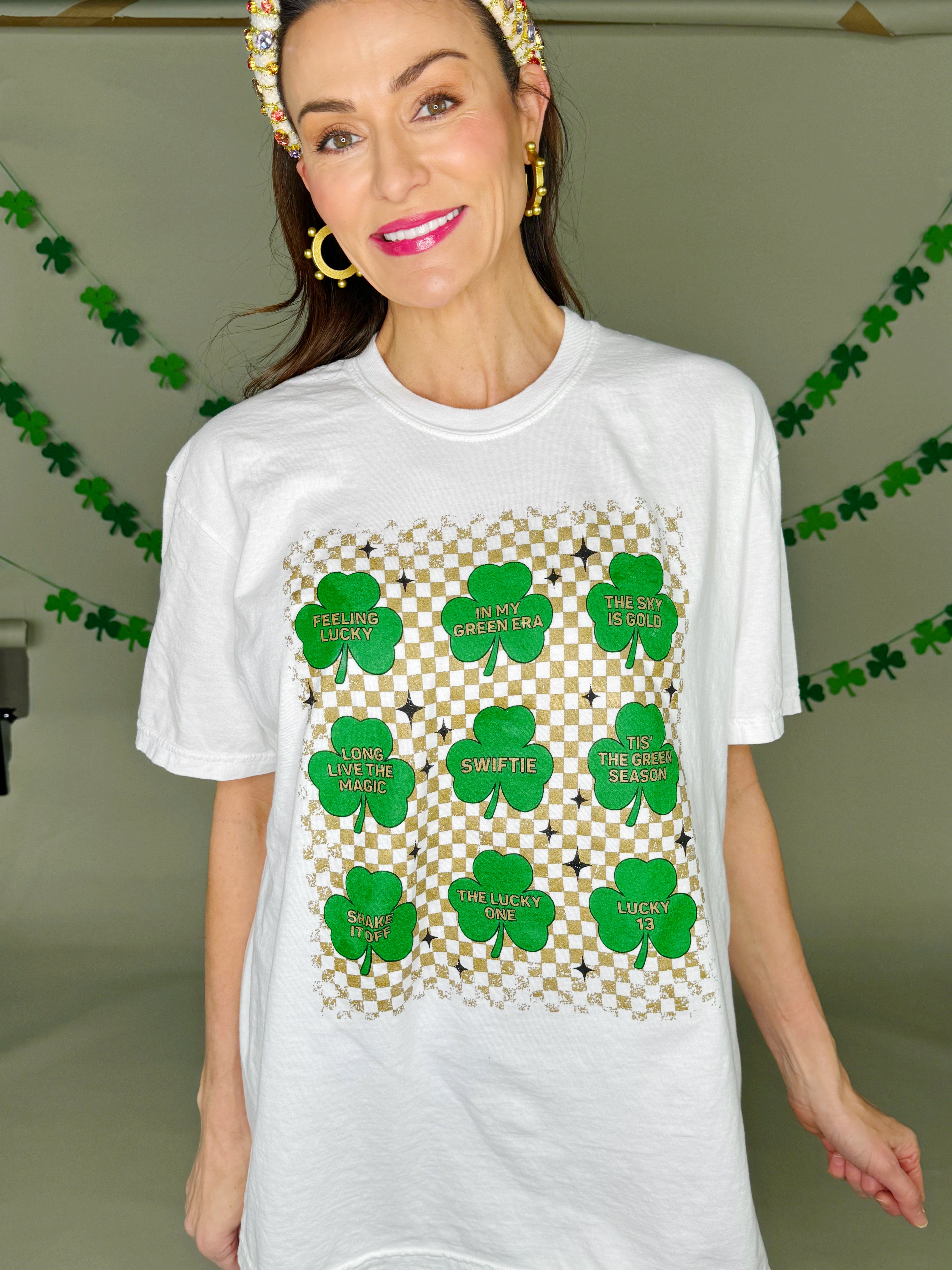 Taylor Era Shamrock Collage Youth and Adult Tee