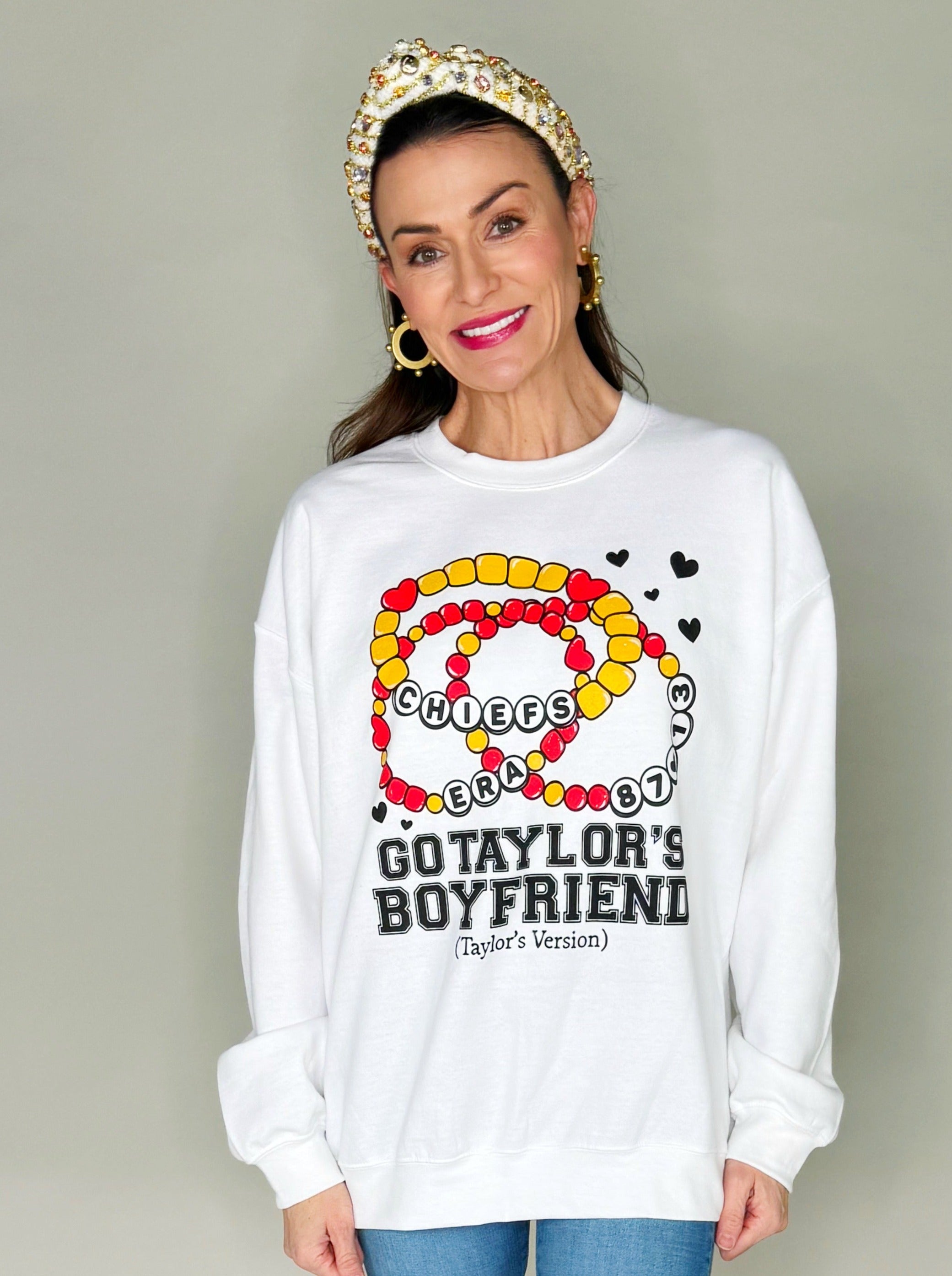 Go Taylor's Boyfriend Bracelet Youth and Adult Sweatshirt