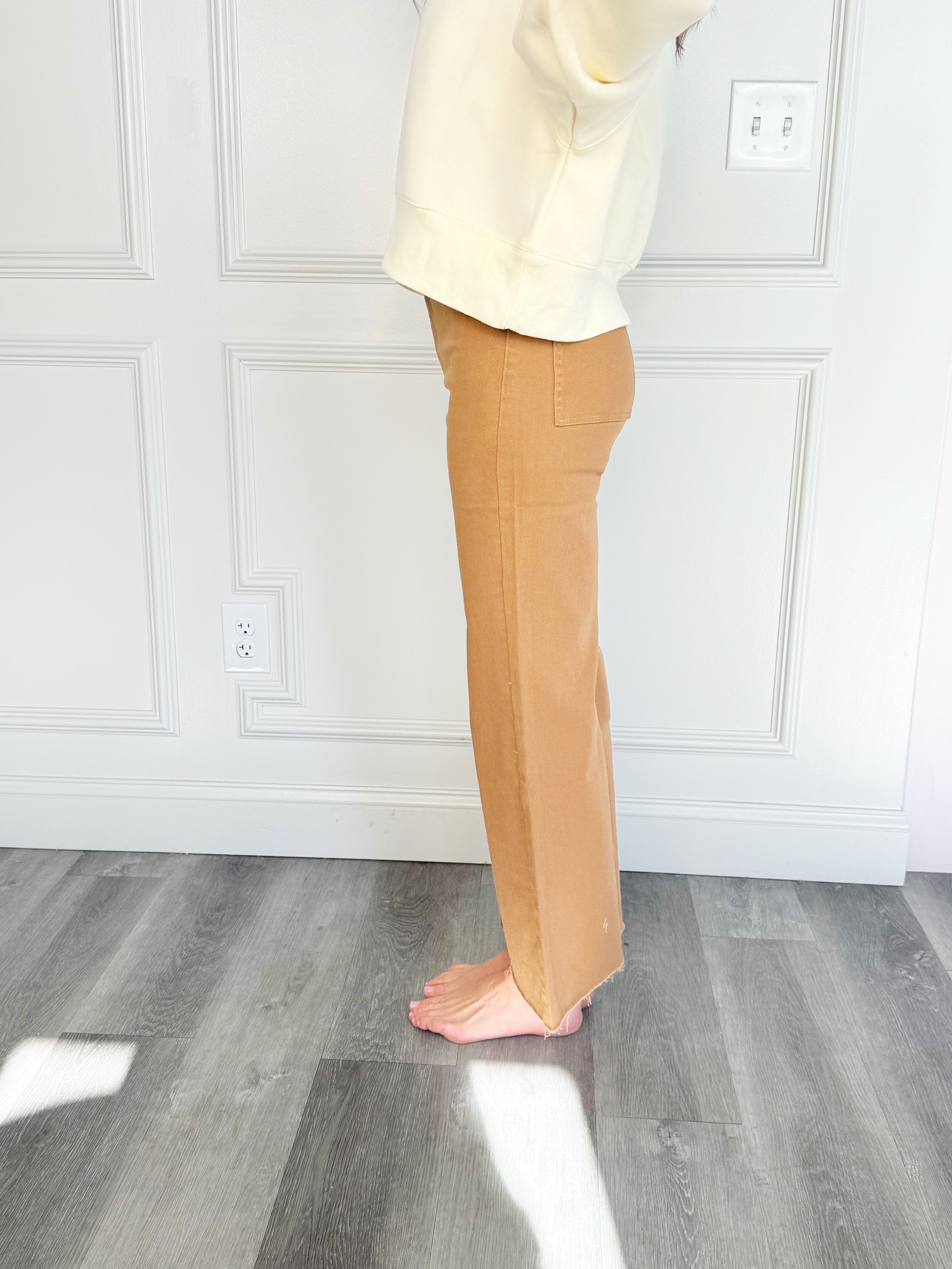 Tan Wide Leg Pant