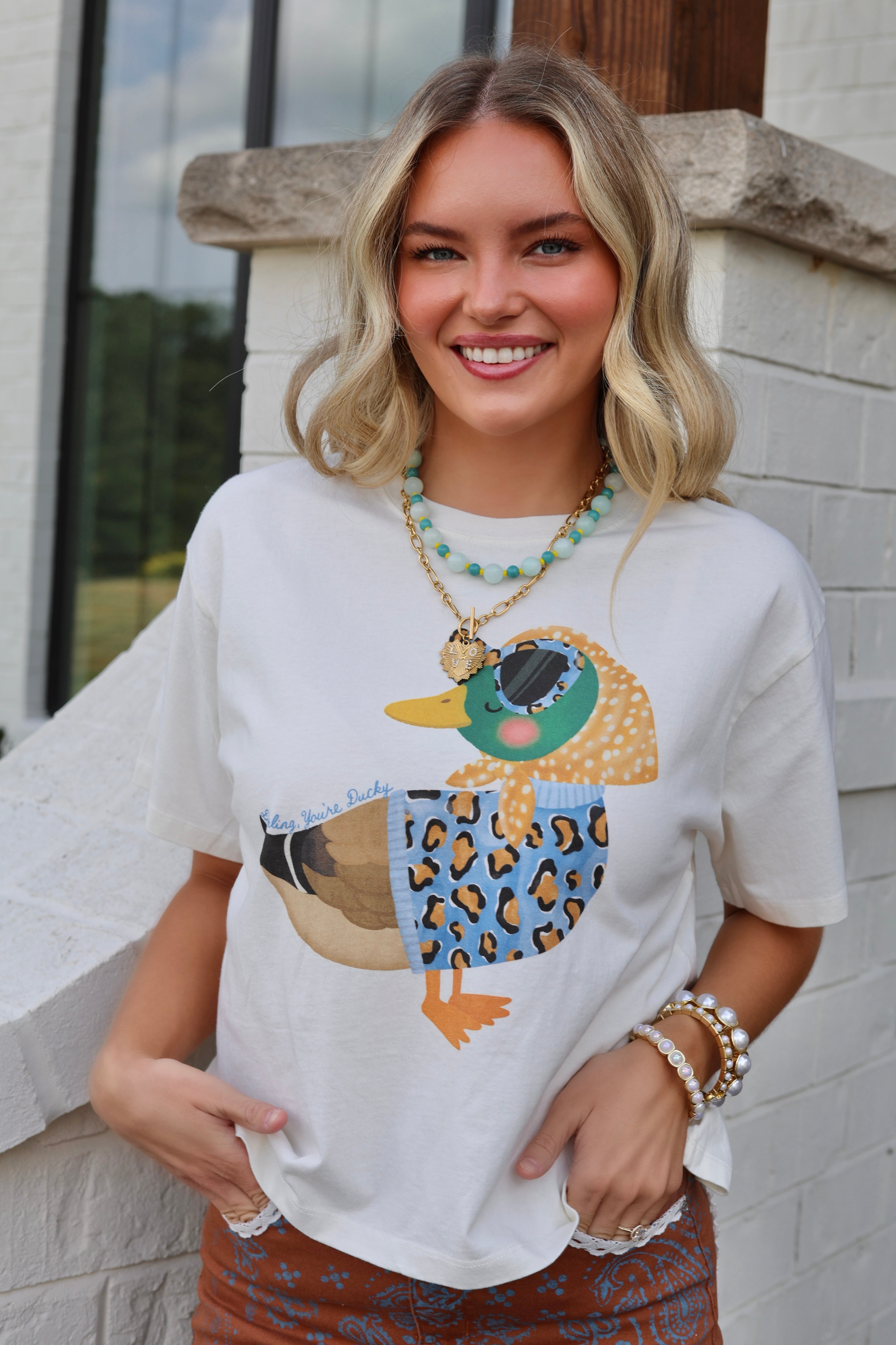 Darling, You're Ducky Crop Tee