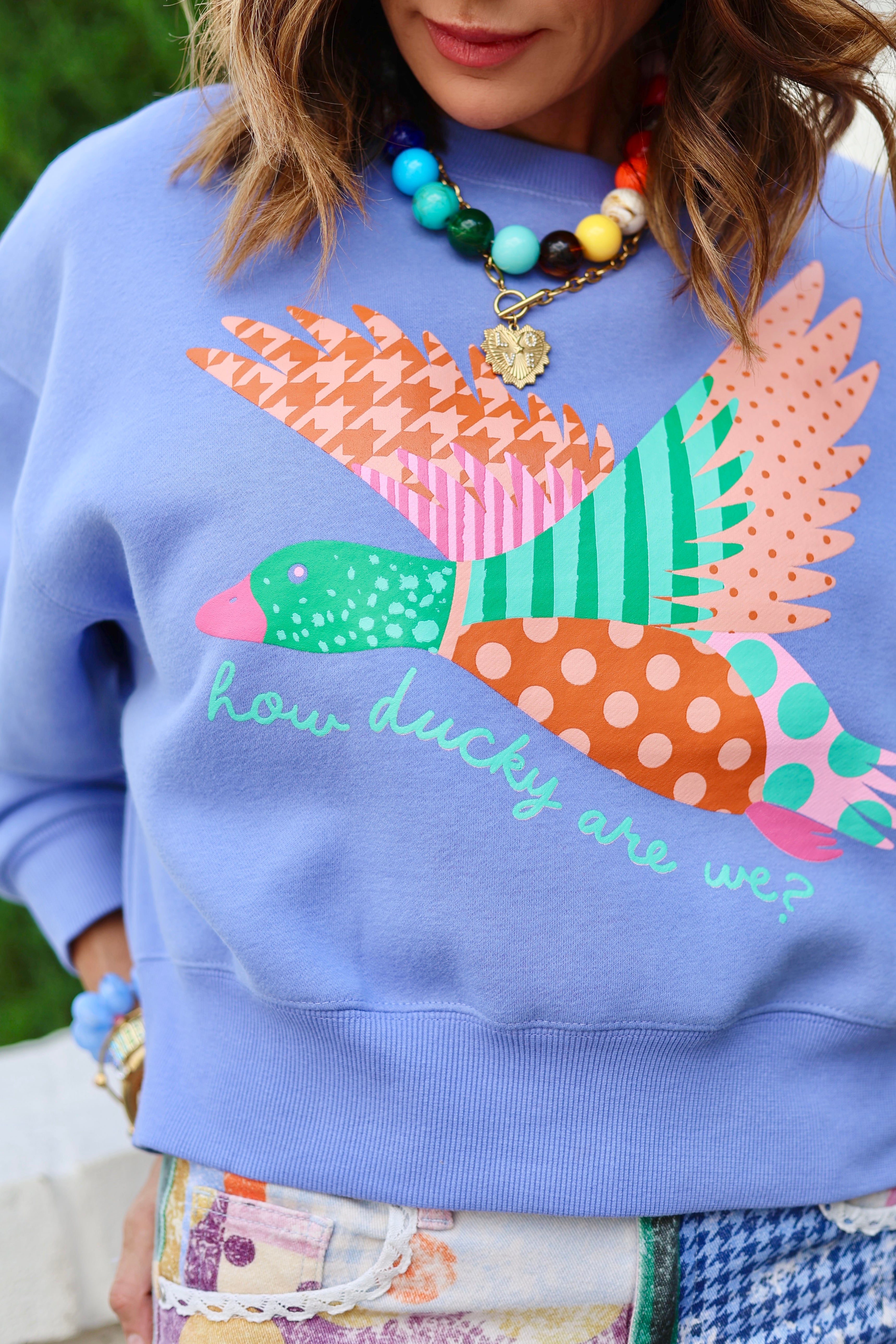 How Ducky Are We Crop Sweatshirt