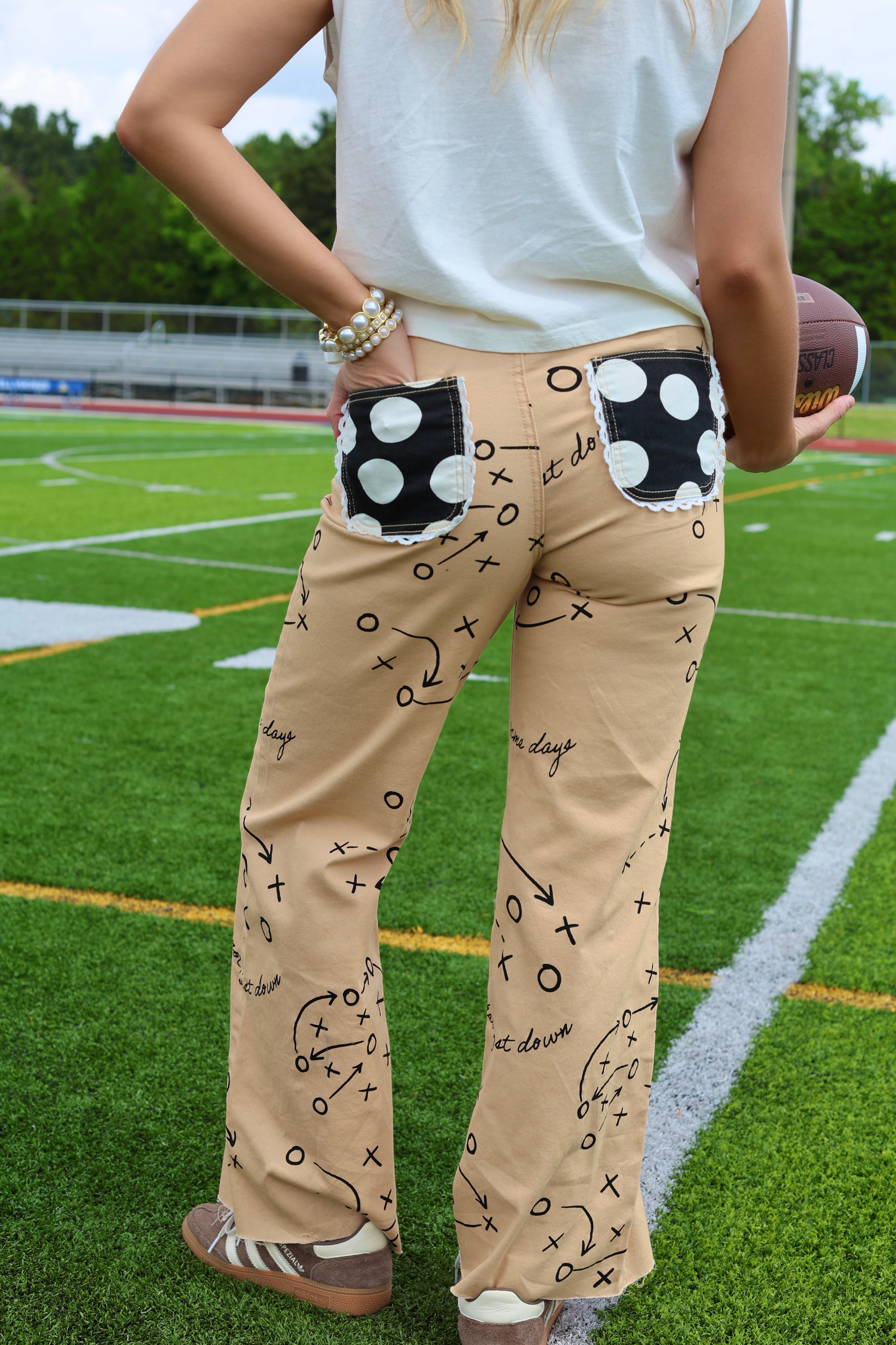 Football Tan Denim - PRE-SALE - Ships 9/11**