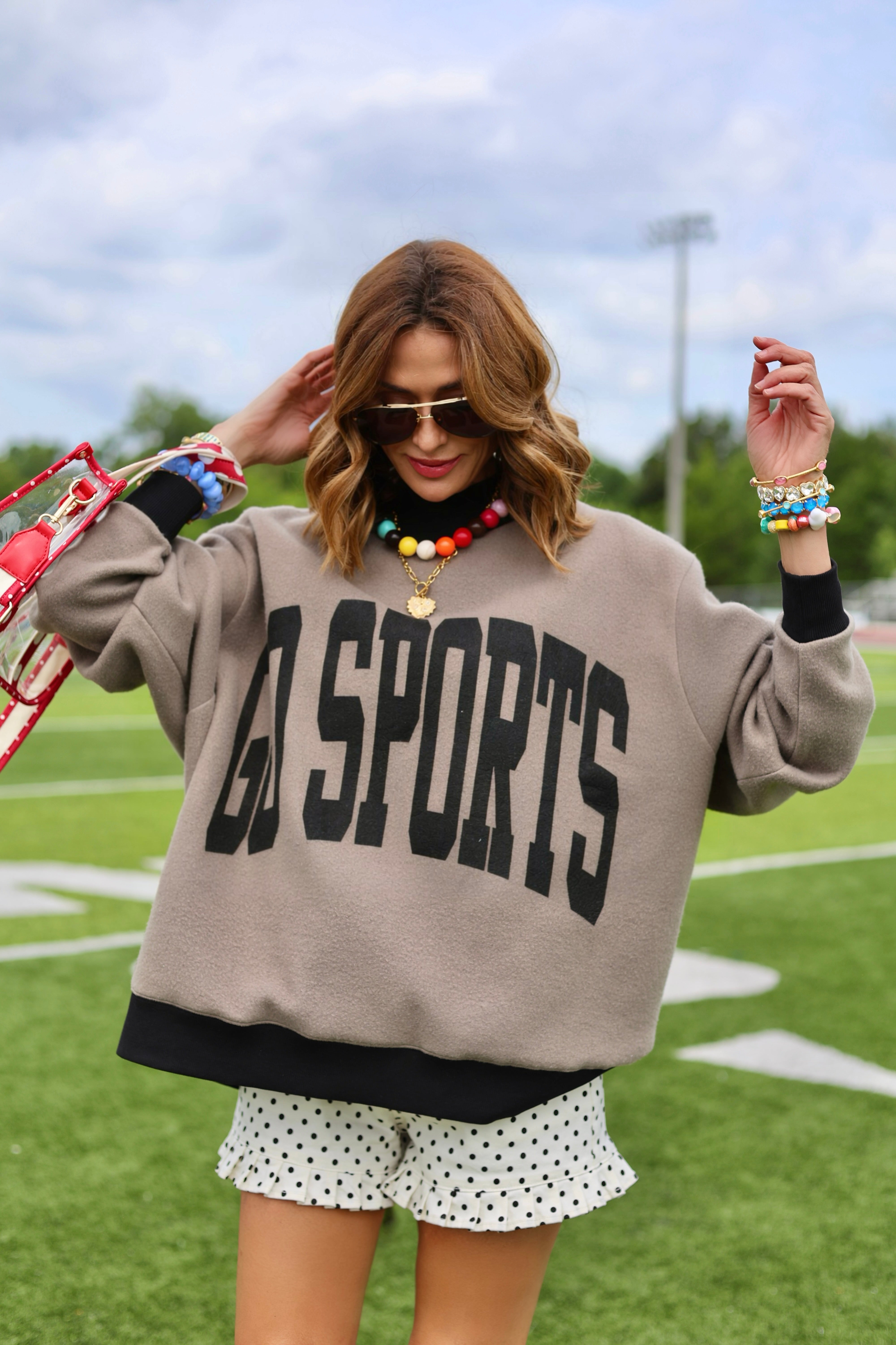 Go Sports 2-Sided Mock Sweatshirt - PRE-SALE SHIP DATE 9/1* (Copy)