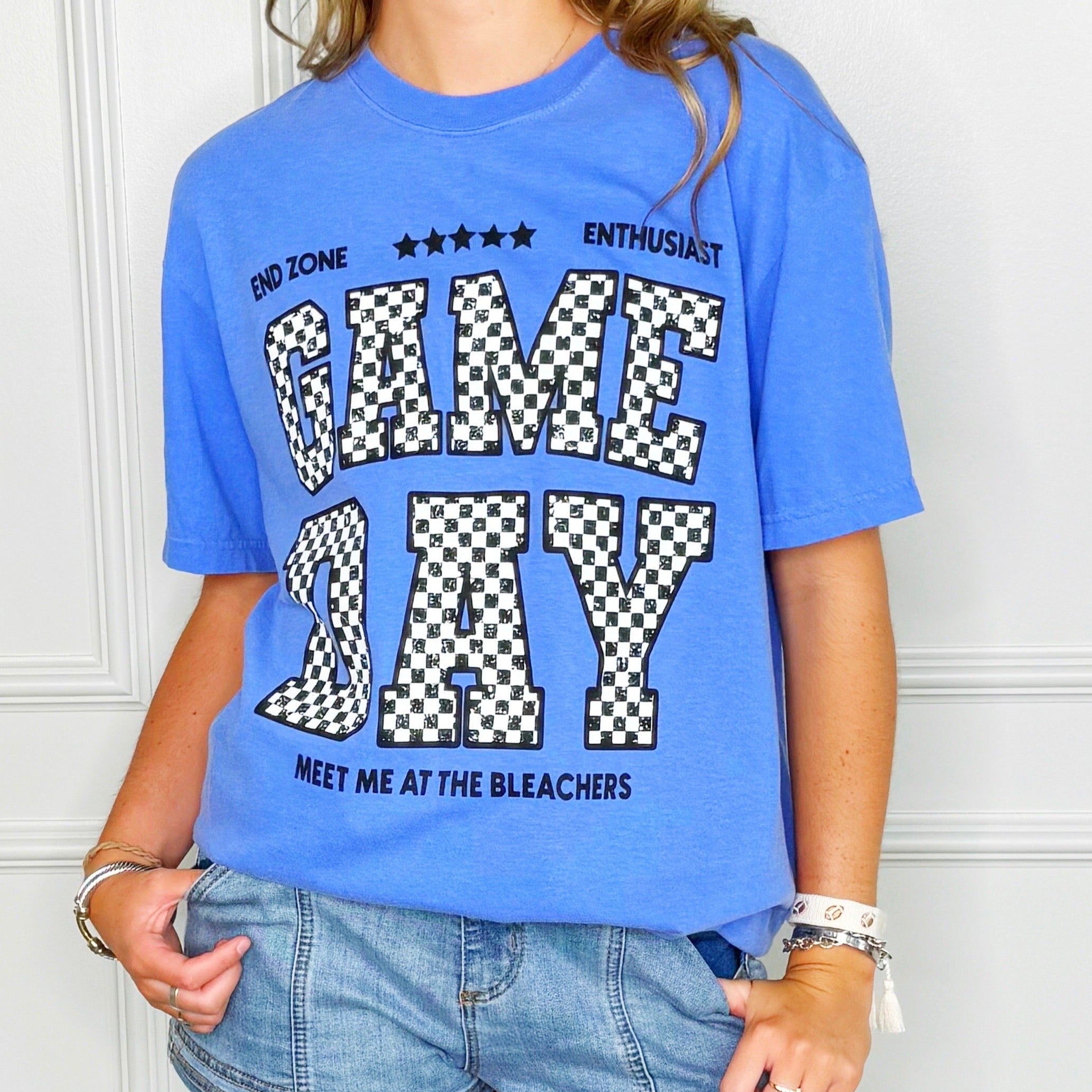 Checker Game Day Tee